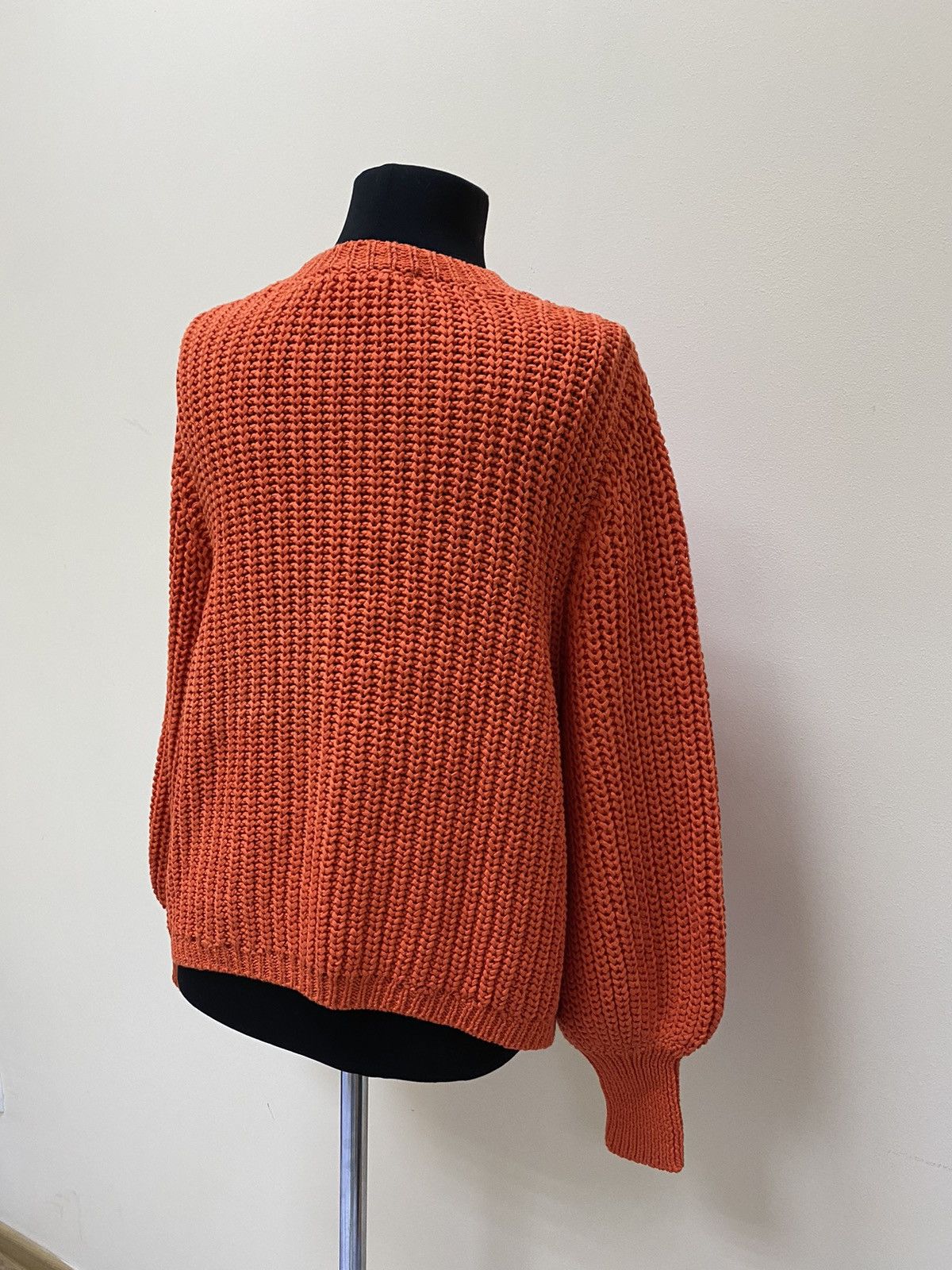 Sezane Sezane Orange Cotton Knit Jumper Sweater Size S Size S / US 4 / IT 40 - 7 Thumbnail