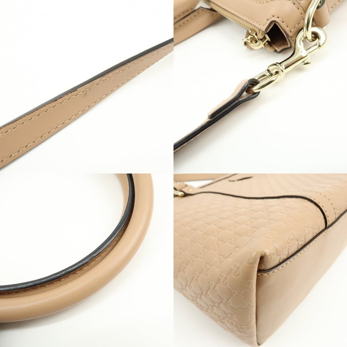 Gucci Gucci Microguccissima Leather Shoulder Bag Beige Size ONE SIZE - 4 Thumbnail