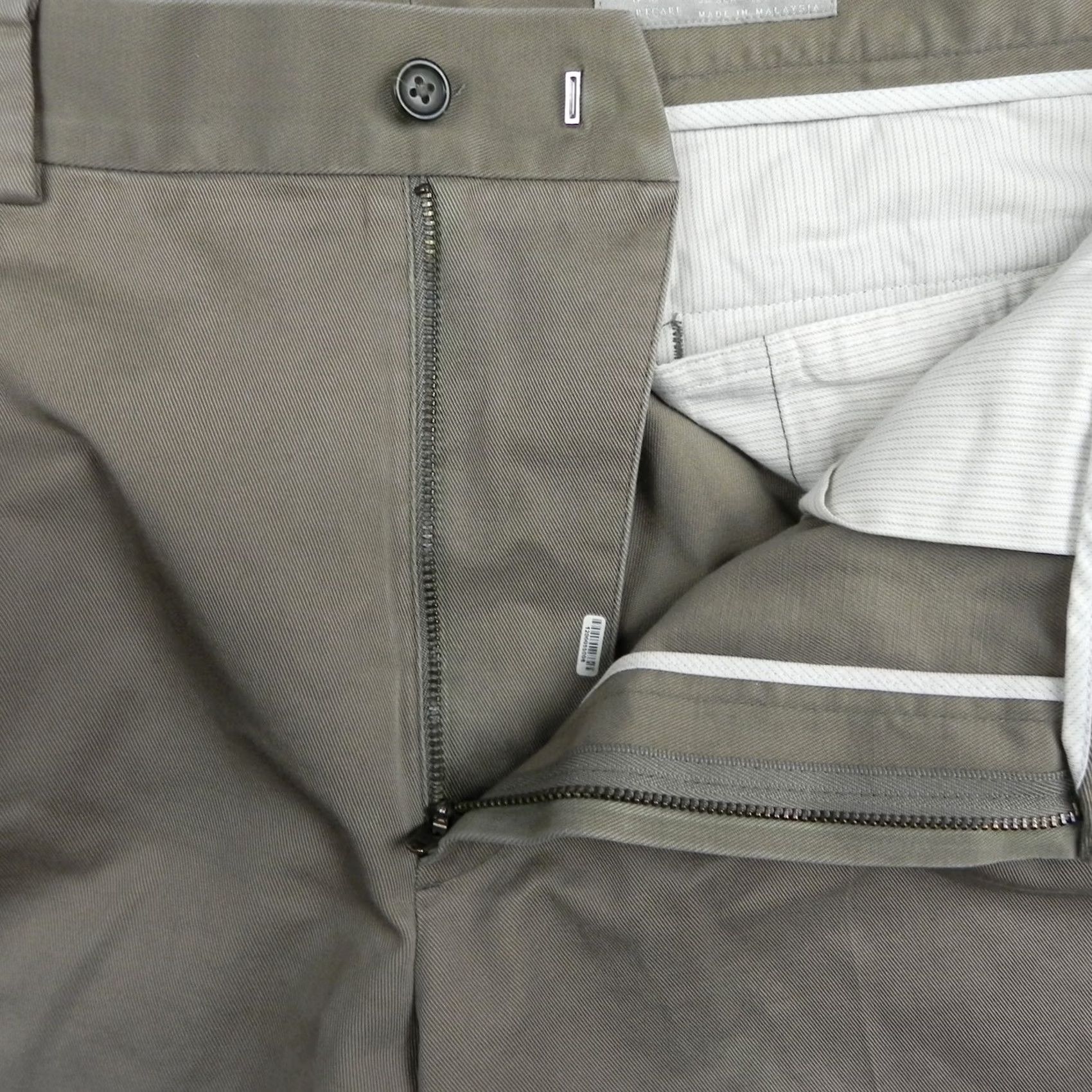 Nordstrom Nordstrom Pants Mens 35x30 Khaki Stretch Pleated Tan Regular Straight Zip Canvas Cotton Blend Brand: Nordstrom Size US 35 - 5 Thumbnail