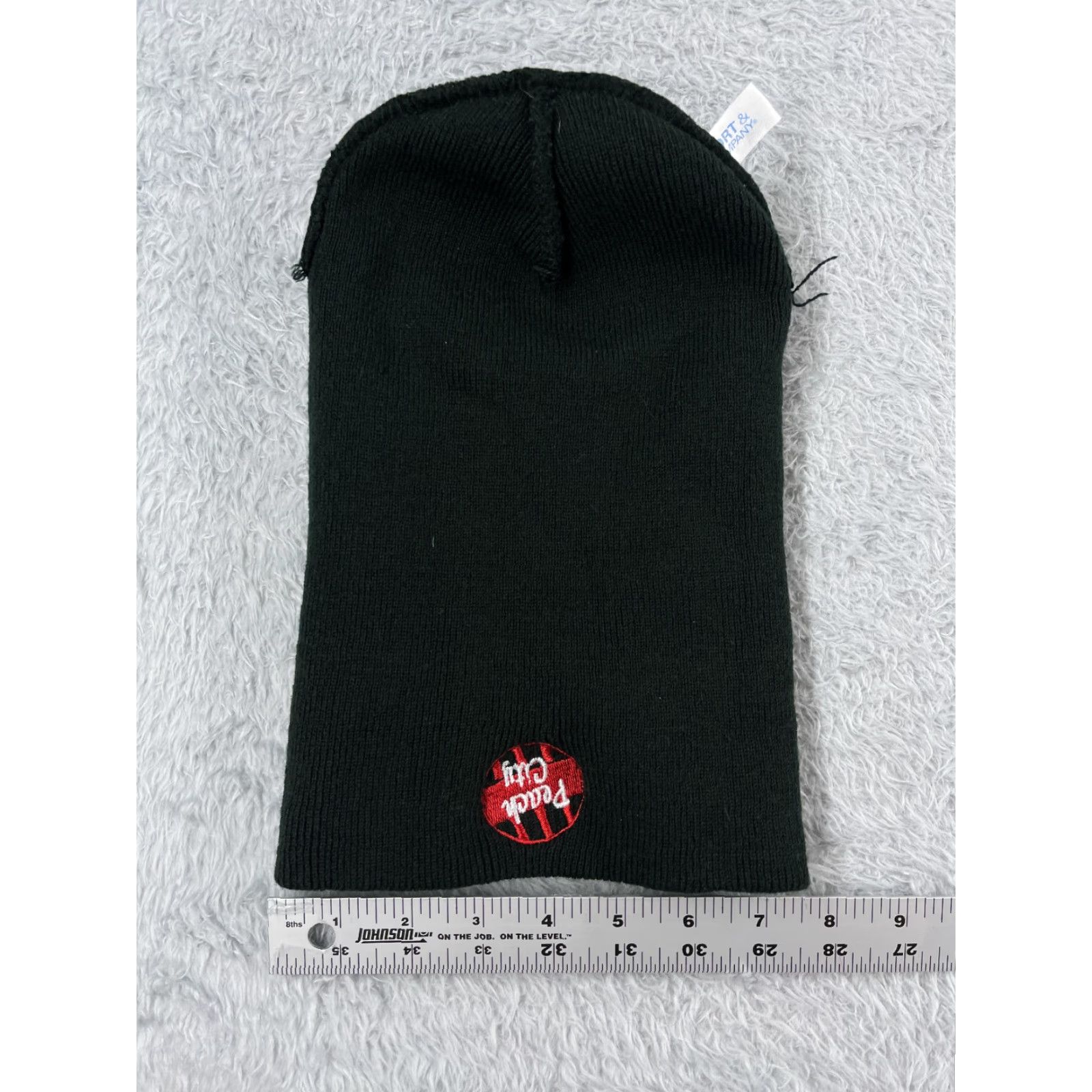 Port & Company Port & Company The Peach City Beanie Toque Black Knit Acrylic Adults One Size Beanie Hat Size ONE SIZE - 5 Thumbnail
