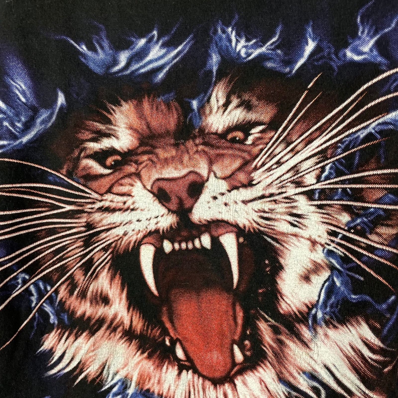 Vintage Vintage Tiger T shirt Black M Size US M / EU 48-50 / 2 - 3 Thumbnail