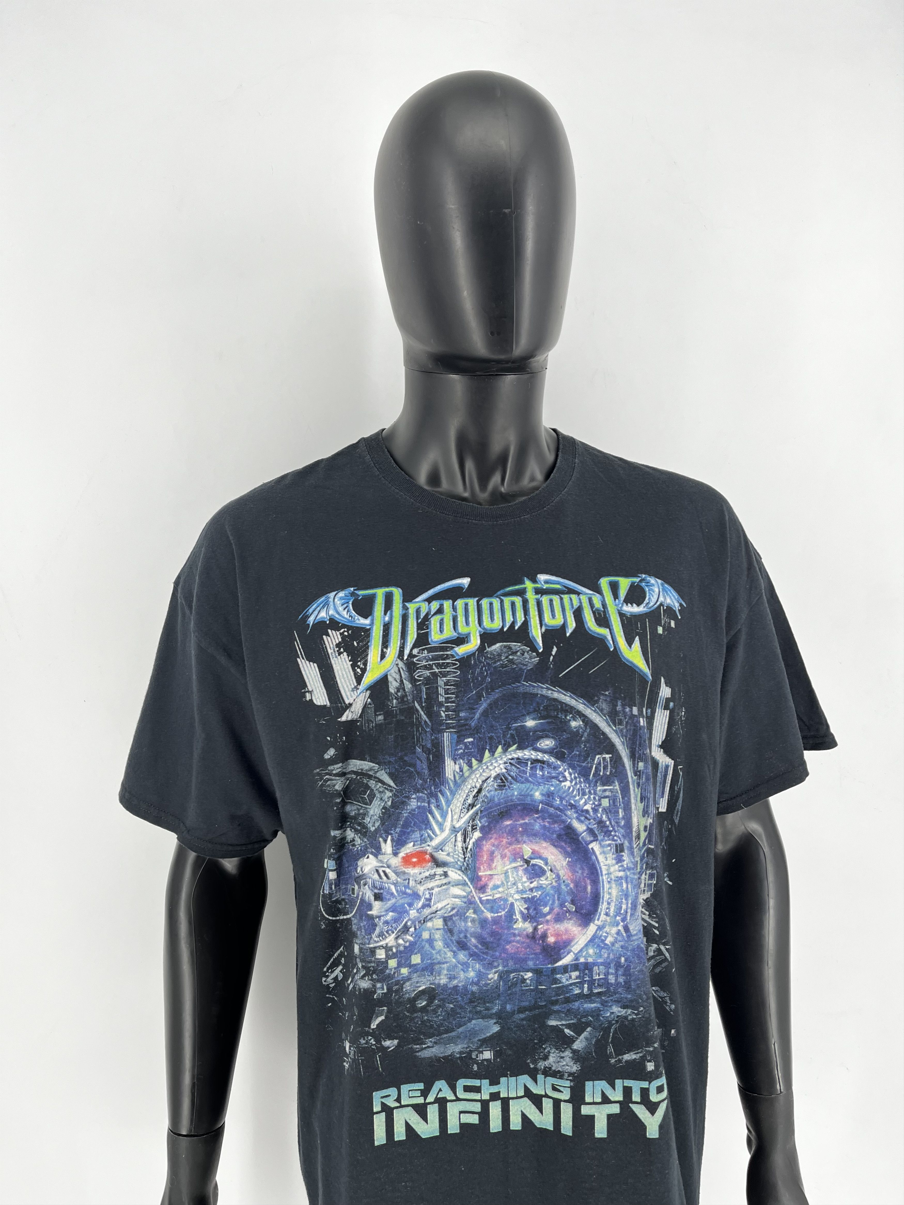 Band Tees Dragonforce Inhuman Rampage Tour Band Graphic T-Shirt Adult Size US XXL / EU 58 / 5 - 3 Thumbnail