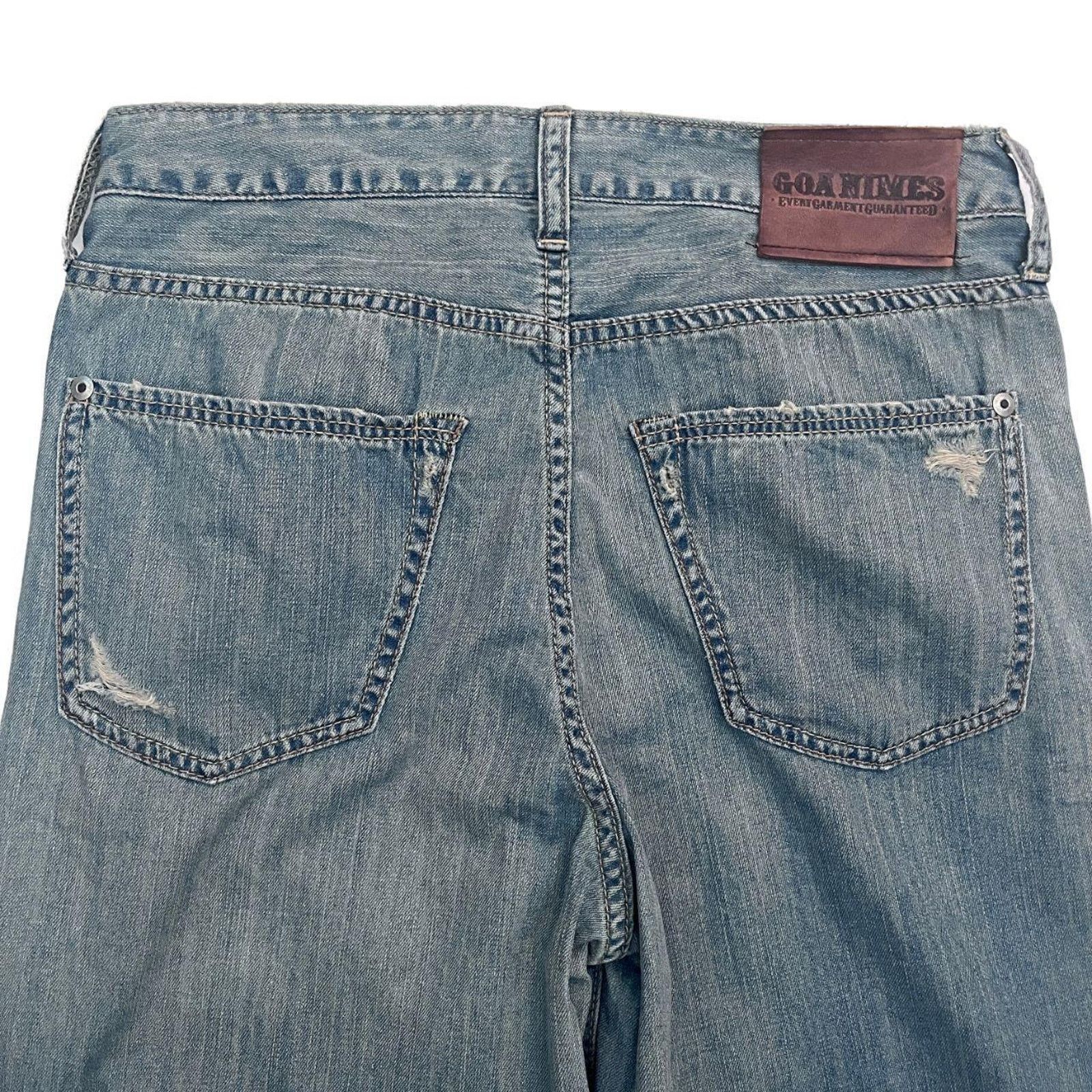 Le Grande Bleu (L.G.B.) 00s goa wide leg denim Size 28" / US 6 / IT 42 - 5 Thumbnail