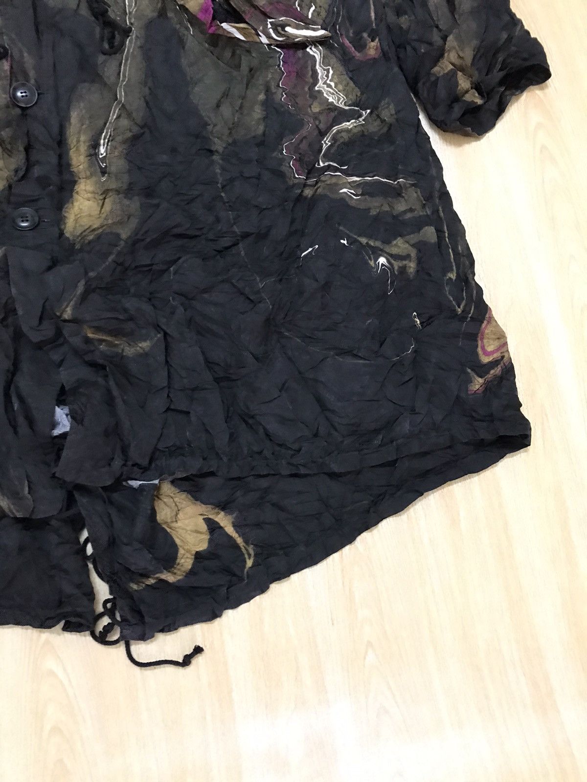 Japanese Brand × Y's × Yohji Yamamoto Y's Yohji Yamamoto Suminagashi Marble Pattern Light Jacket Size US M / EU 48-50 / 2 - 13 Thumbnail
