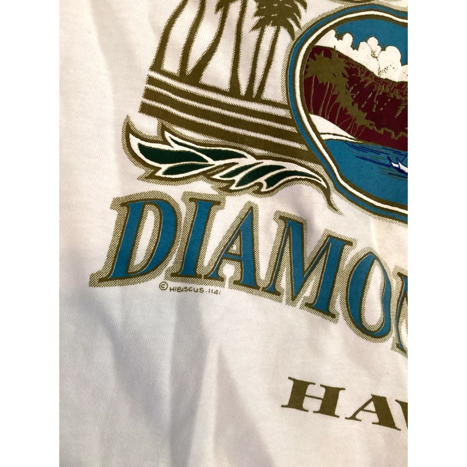 Vintage Beefy-T I Climbed Diamond Head T-Shirt L White Nature Surf Grunge Mens Size US L / EU 52-54 / 3 - 3 Thumbnail