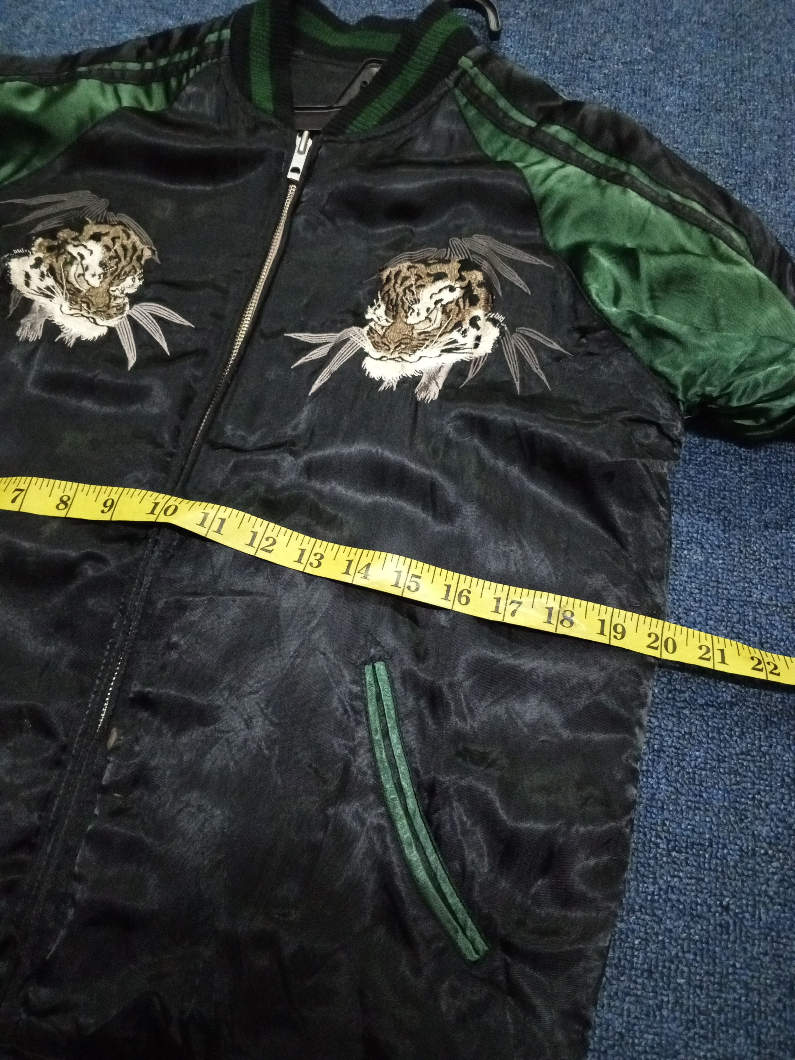 Japanese Brand JAPAN SUKAJAN NYLON JACKET TIGER Size US L / EU 52-54 / 3 - 8 Thumbnail