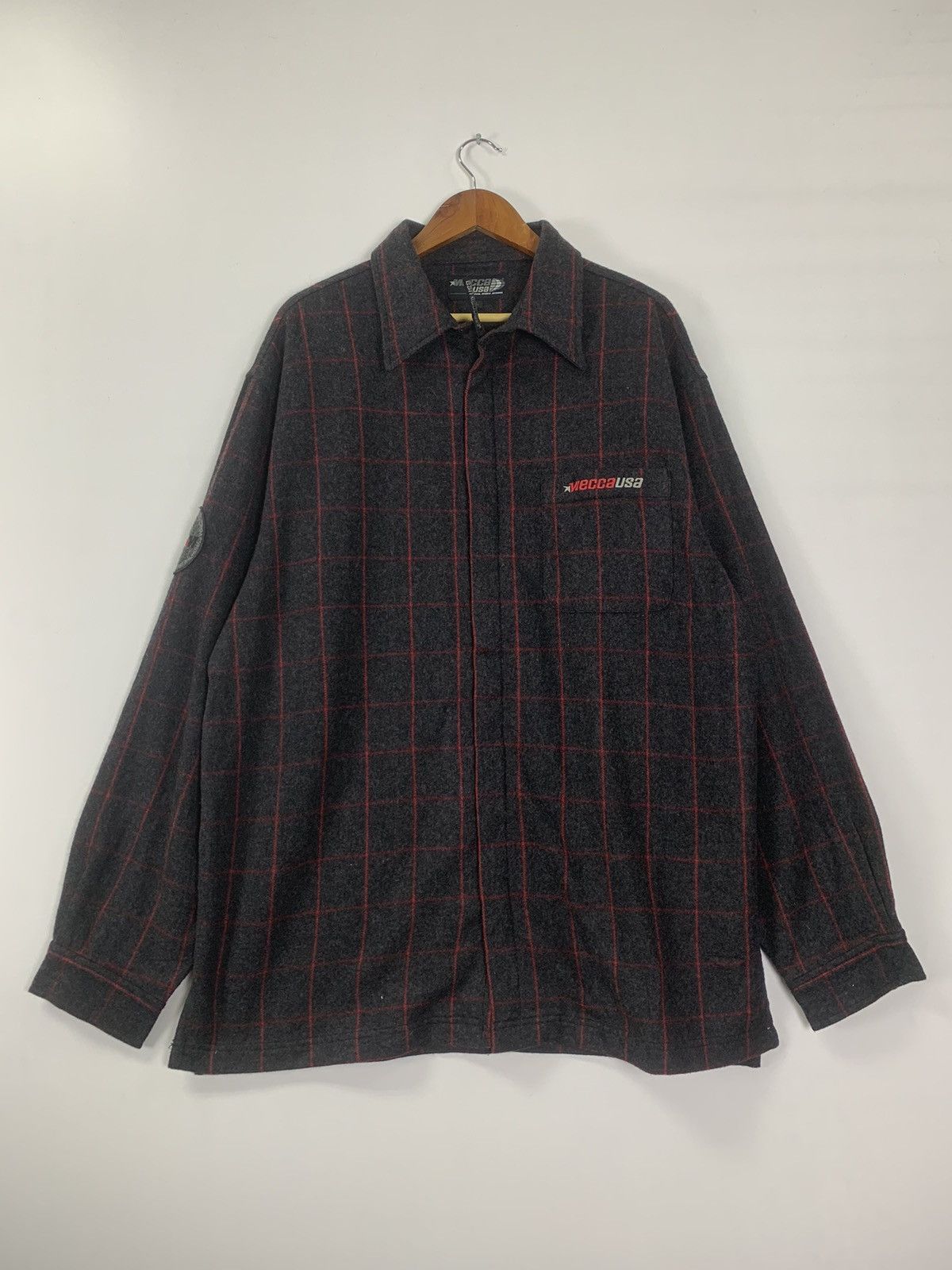 Japanese Brand × Vintage Vintage Mecca USA Wool Jacket Size US L / EU 52-54 / 3 - 1 Thumbnail