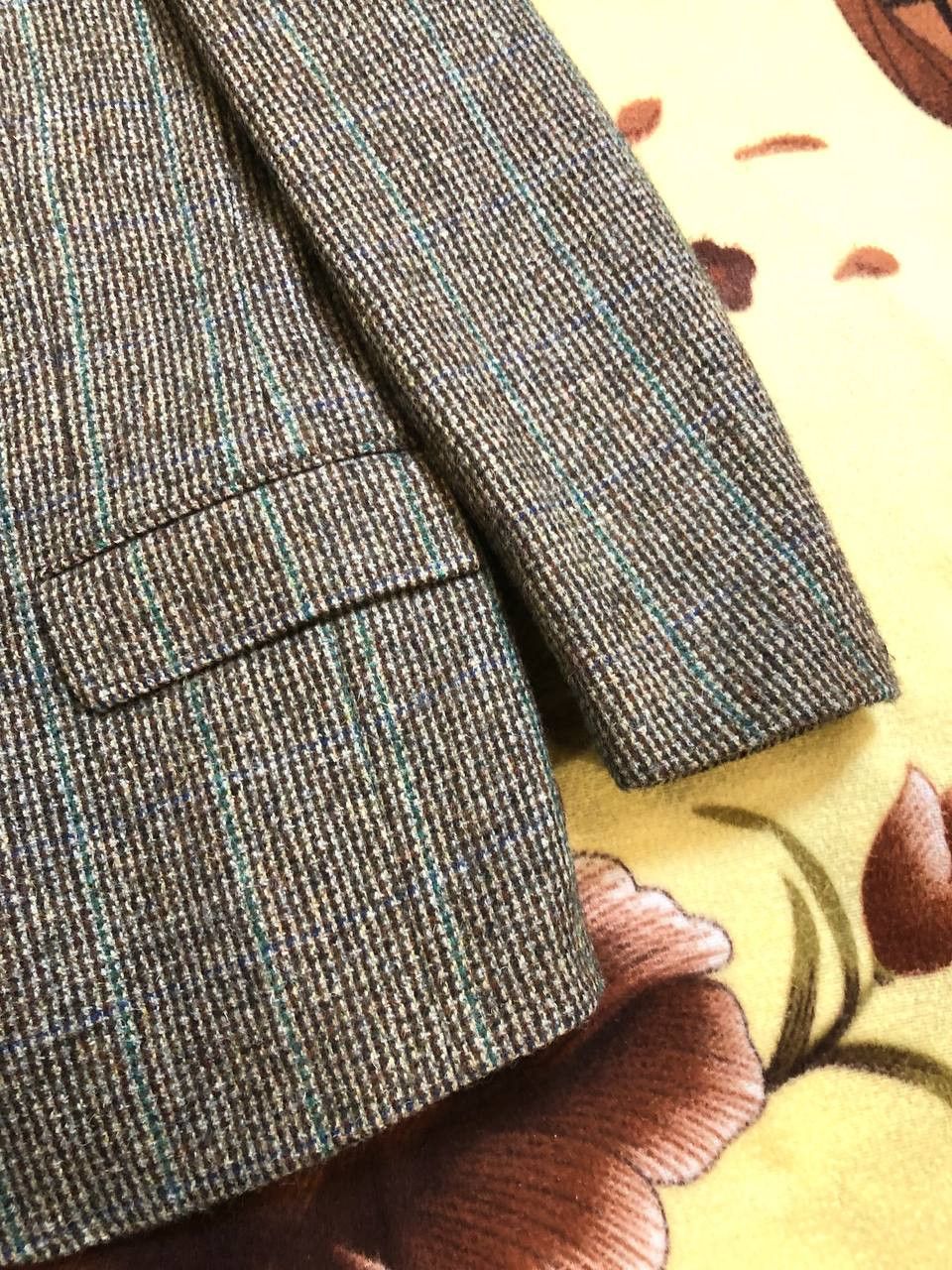 Harris Tweed Kingdum Meakers Piccadilly Harris Tweed Blazer Vintage 1960s Size US L / EU 52-54 / 3 - 5 Thumbnail