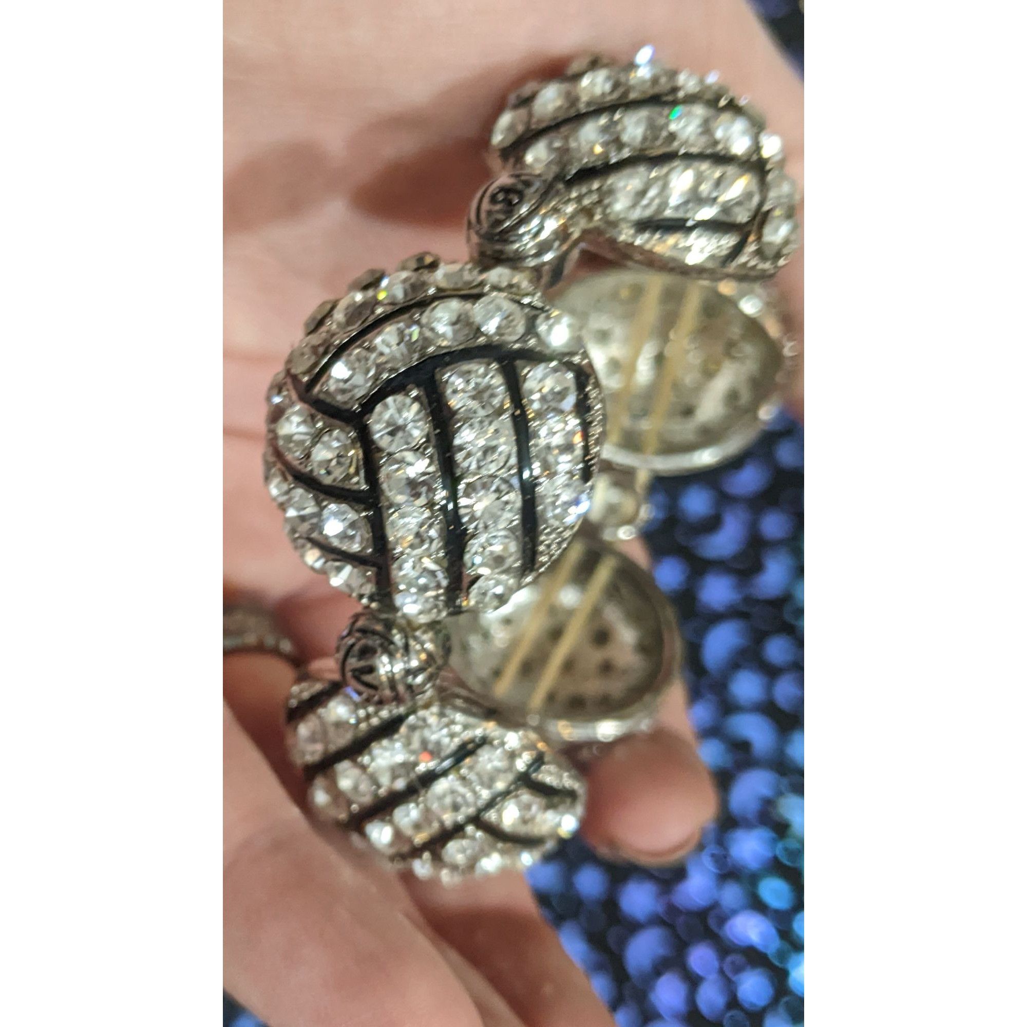 Other Kenz Laurenz Rhinestone Volleyball Bracelet Size ONE SIZE - 5 Thumbnail
