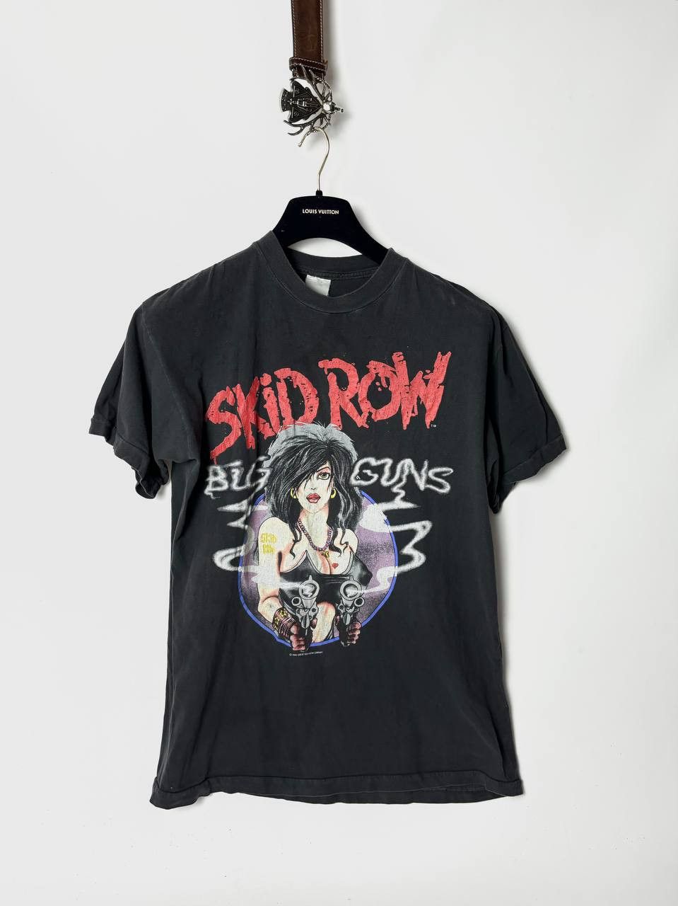image of Band Tees x Rock T Shirt 1989 Vintage Skid Row Tee in Black, Men's (Size Large)