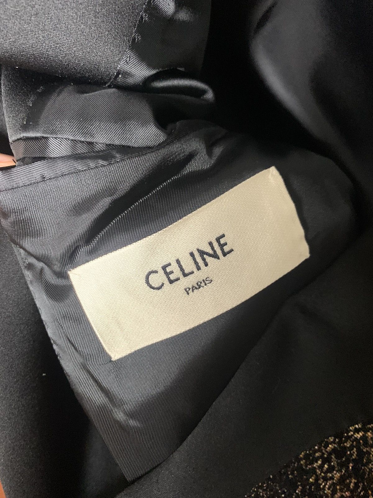 Celine Celine 2019FW Glitter Le smoking blazer Size US M / EU 48-50 / 2 - 5 Thumbnail