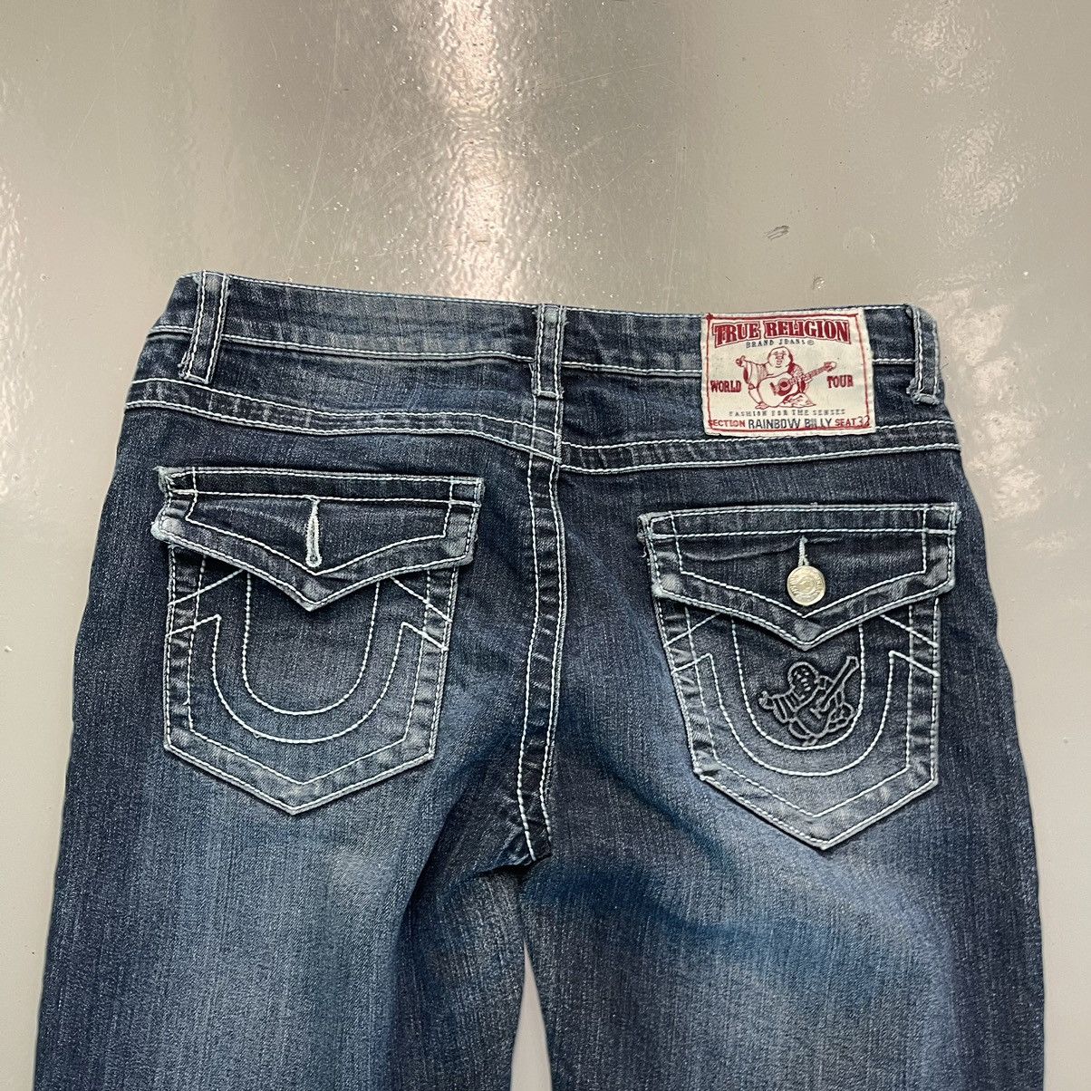 True Religion × Vintage Vintage Faded Blue True Religion Essentials Size US 31 - 2 Thumbnail
