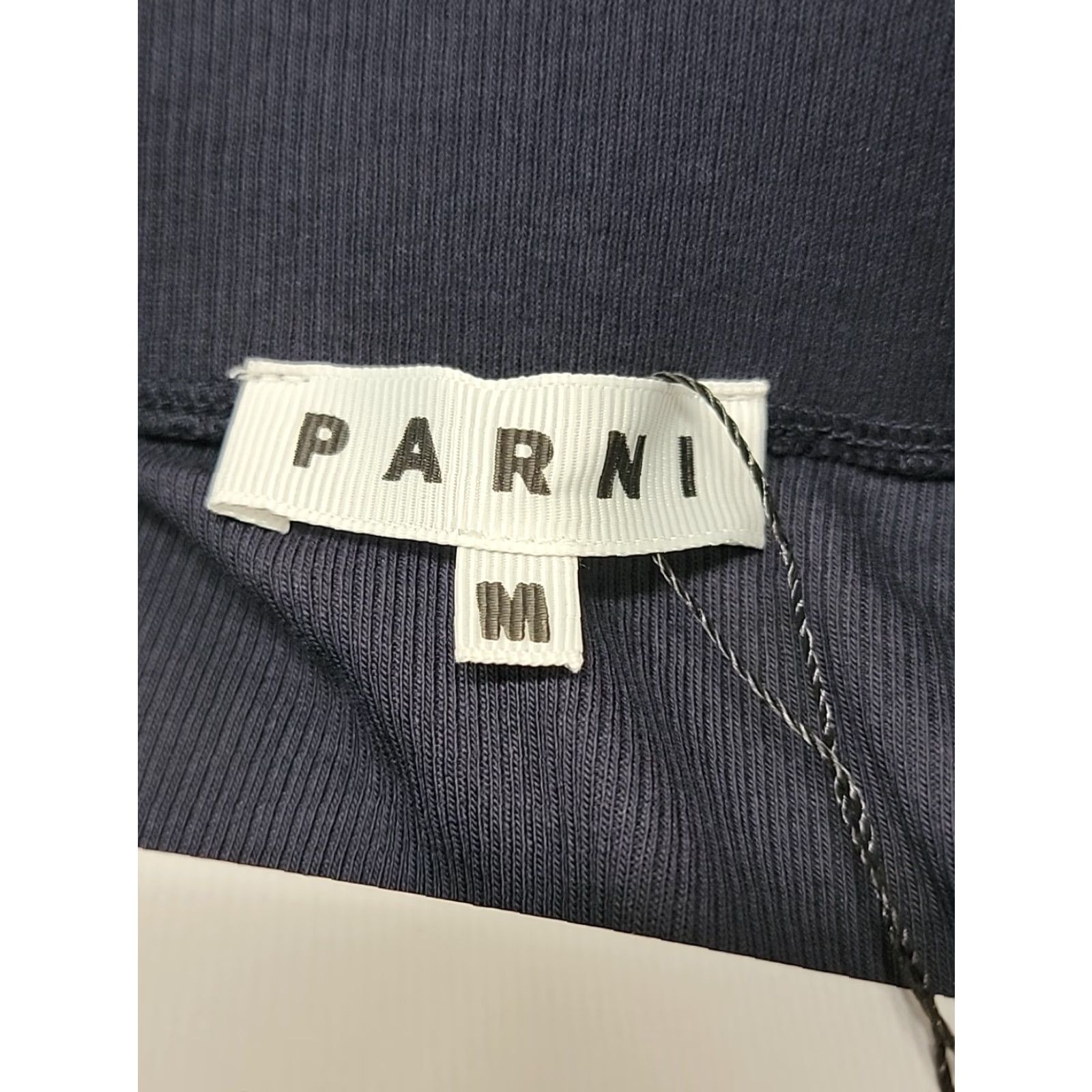 Vintage Parni Skirt Women's Elastic Waist Pull-On Long Straight NWT Size M Blue Cotton Spandex Party/Cocktail Size 32" / US 10 / IT 46 - 4 Thumbnail