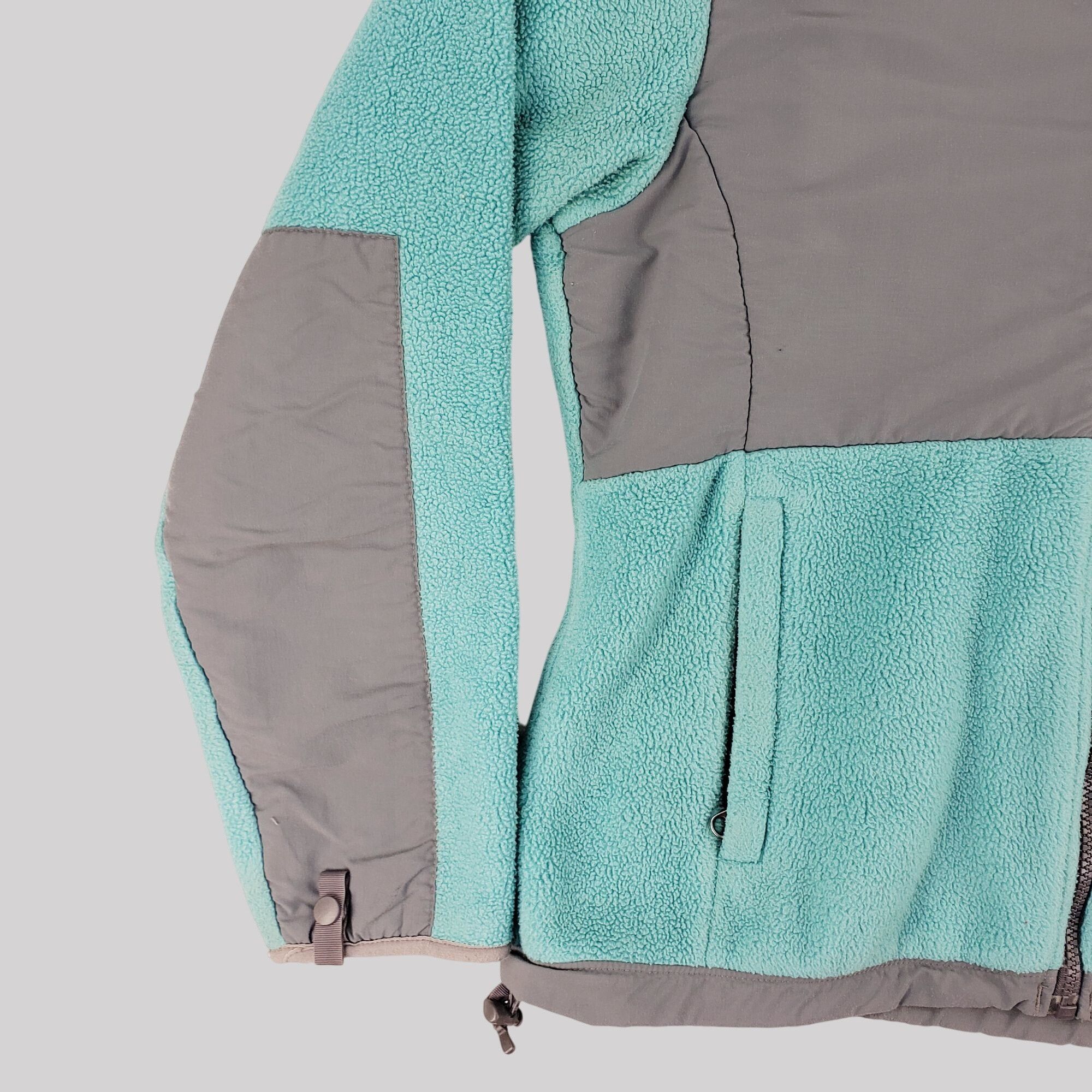 The North Face The North Face Womens Turquoise & Gray Full-Zip Fleece Jacke Size S / US 4 / IT 40 - 4 Thumbnail