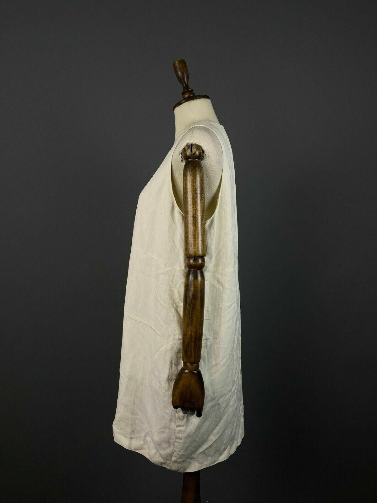 Designer Ladies Sonia Speciale White V-Neck Button Up Dress Size 44 Size M / US 6-8 / IT 42-44 - 4 Thumbnail