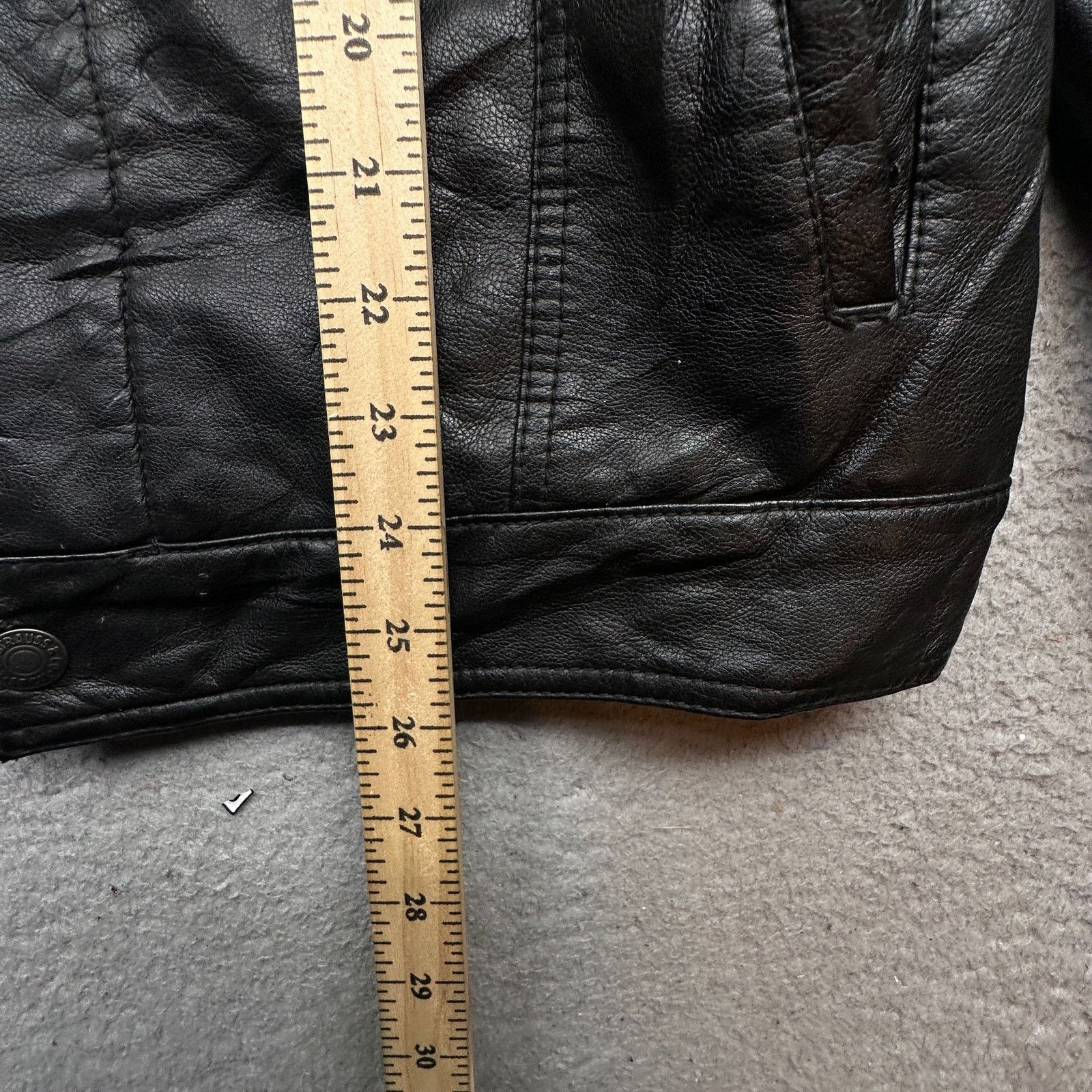Levi's Levis Mens Faux Leather Sherpa Lined Trucker Jacket Small Size US S / EU 44-46 / 1 - 5 Thumbnail
