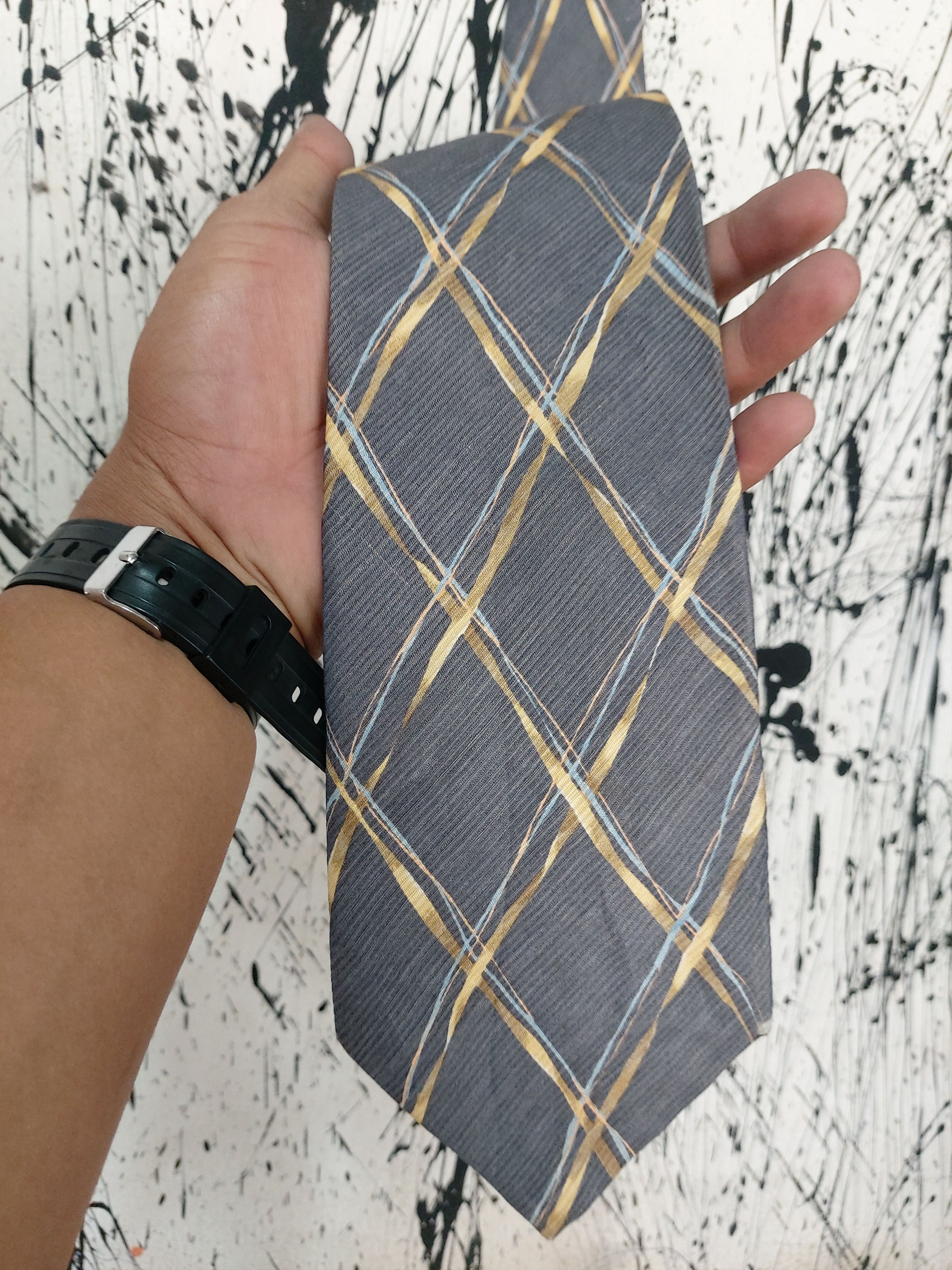 Issey Miyake ISSEY MIYAKE X PATTERN 100% SILK TIE Size ONE SIZE - 2 Thumbnail
