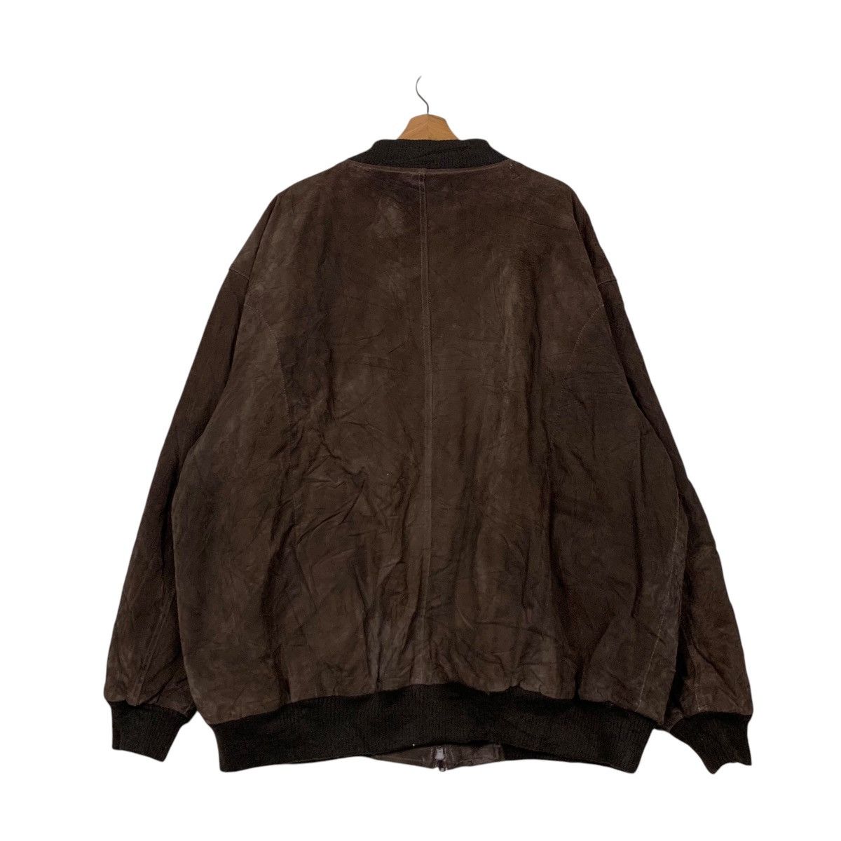 Vintage 90’s RIGO Sportswear Leather Bomber Jacket #2182-C96 Size US XXL / EU 58 / 5 - 7 Thumbnail