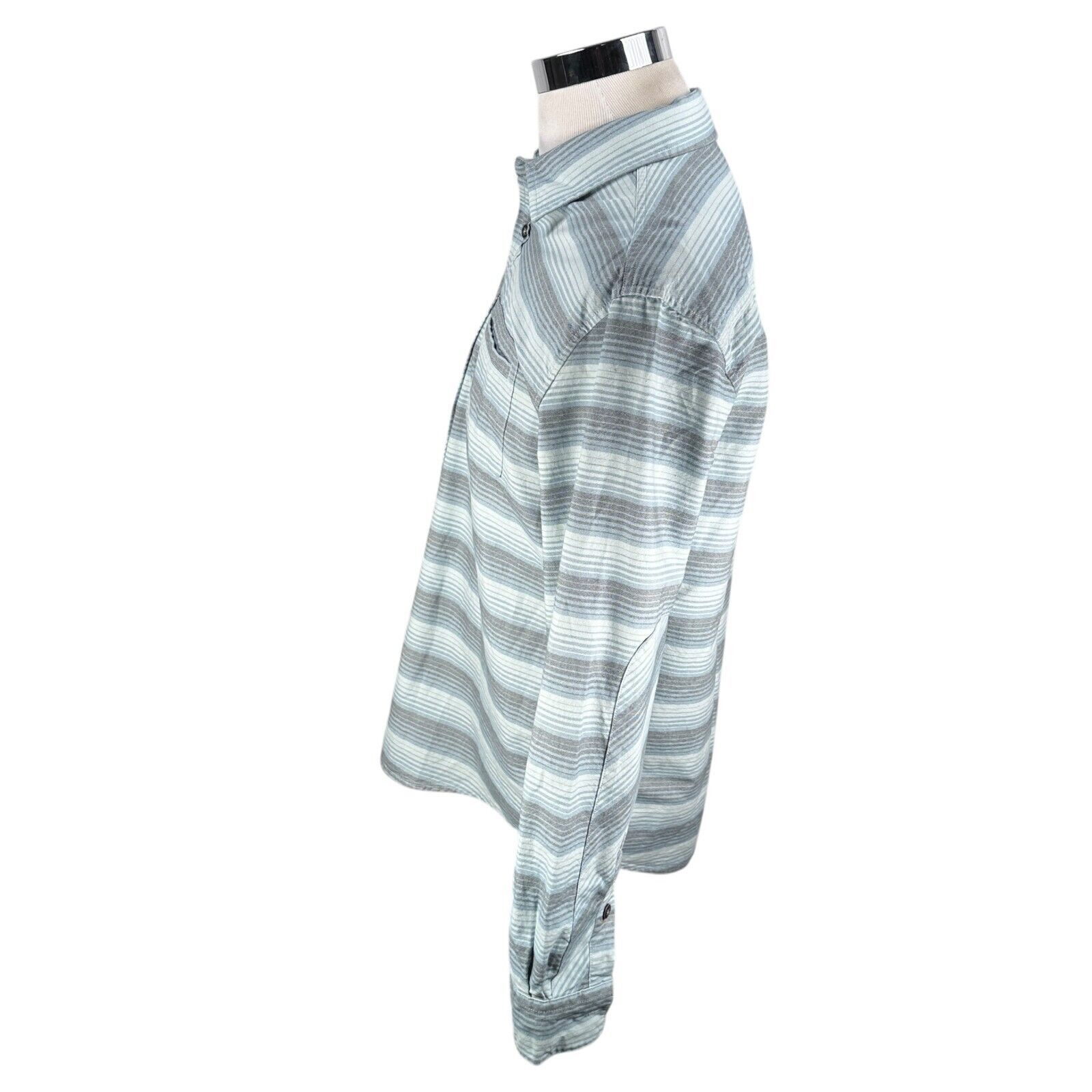 Howler Brothers Howler Bros Shirt Men's Medium Blue Gray Striped Button Up Size US M / EU 48-50 / 2 - 4 Thumbnail