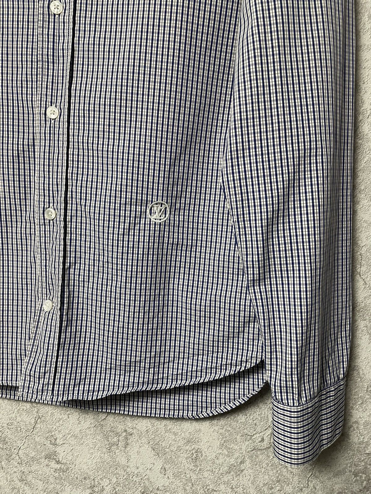 Louis Vuitton Louis Vuitton Checkered Logo Long Sleeve Shirt Size US M / EU 48-50 / 2 - 4 Thumbnail