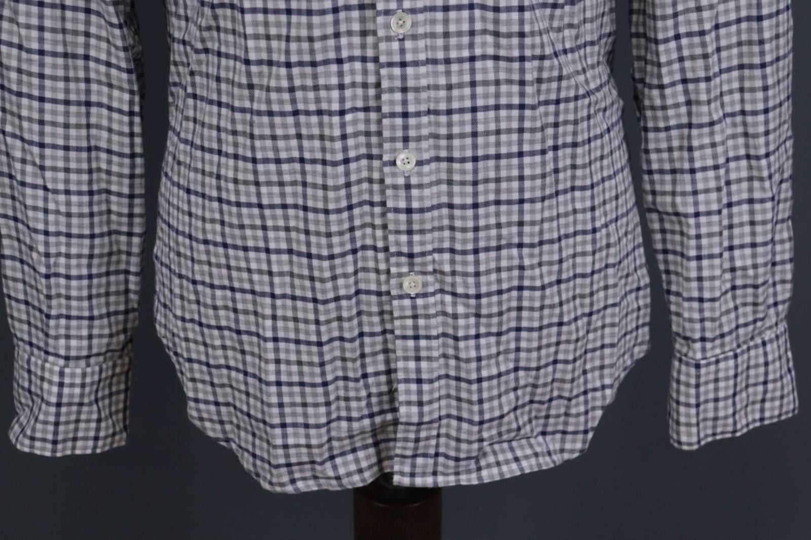 Eleventy Eleventy Multicolor Check Down Dress Shirt Size 41 / 16 Size US M / EU 48-50 / 2 - 3 Thumbnail