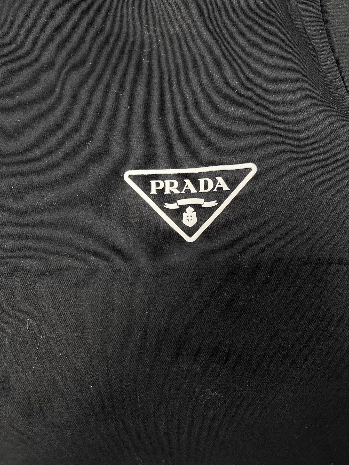 Prada PRADA Logo Print Crew SS Men's Black XL Tee Size US XL / EU 56 / 4 - 3 Thumbnail
