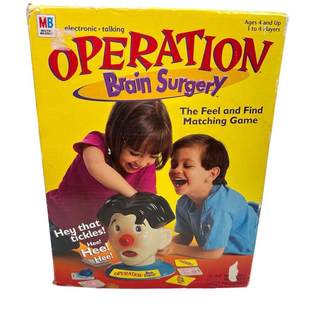 Designer Vintage 2001 Milton Bradley Operation Brain Surgery Game Size ONE SIZE - 1 Thumbnail
