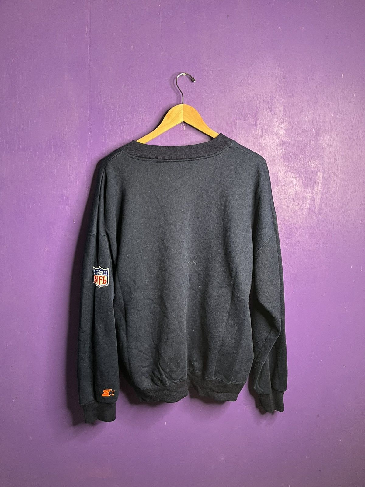 NFL × Starter × Vintage Vintage 90s Starter Chicago bears button sweatshirt Size US L / EU 52-54 / 3 - 2 Thumbnail