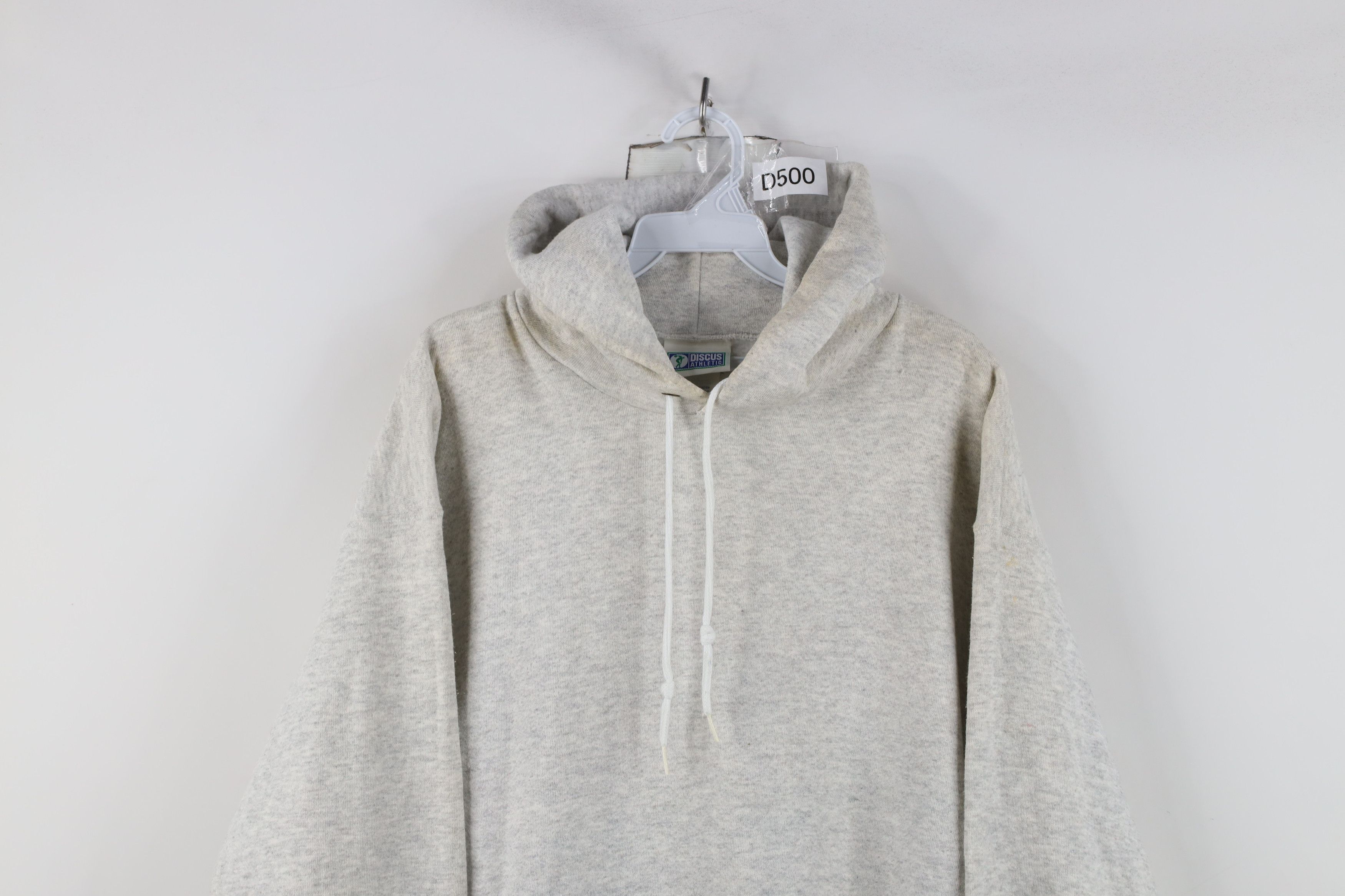 Vintage Vintage 90s Streetwear Hoodie Sweatshirt Heather Gray USA Size US L / EU 52-54 / 3 - 2 Thumbnail
