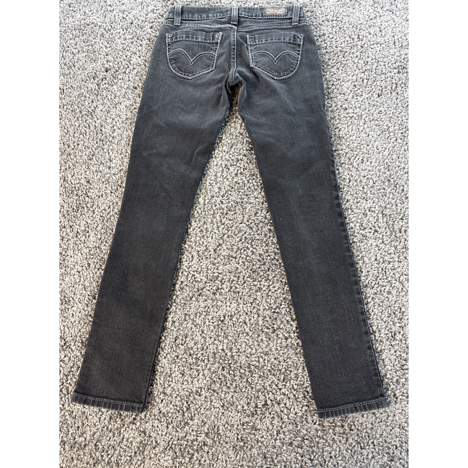Levi's VINTAGE Levi's Jeans Bootcut Women 28x29 Blue - 524 Too Superlow Low Rise Denim Cotton Blend Regular Inseam 29 Dark Wash Comfort Stretch Size 28" / US 6 / IT 42 - 7 Thumbnail