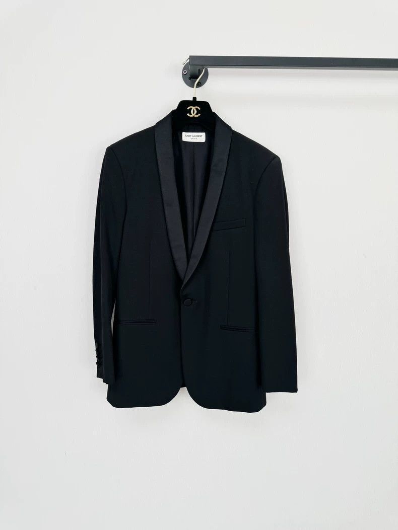 Saint Laurent Paris Saint Laurent Wool Blazer in Size 44-2506 Size US L / EU 52-54 / 3 - 1 Thumbnail