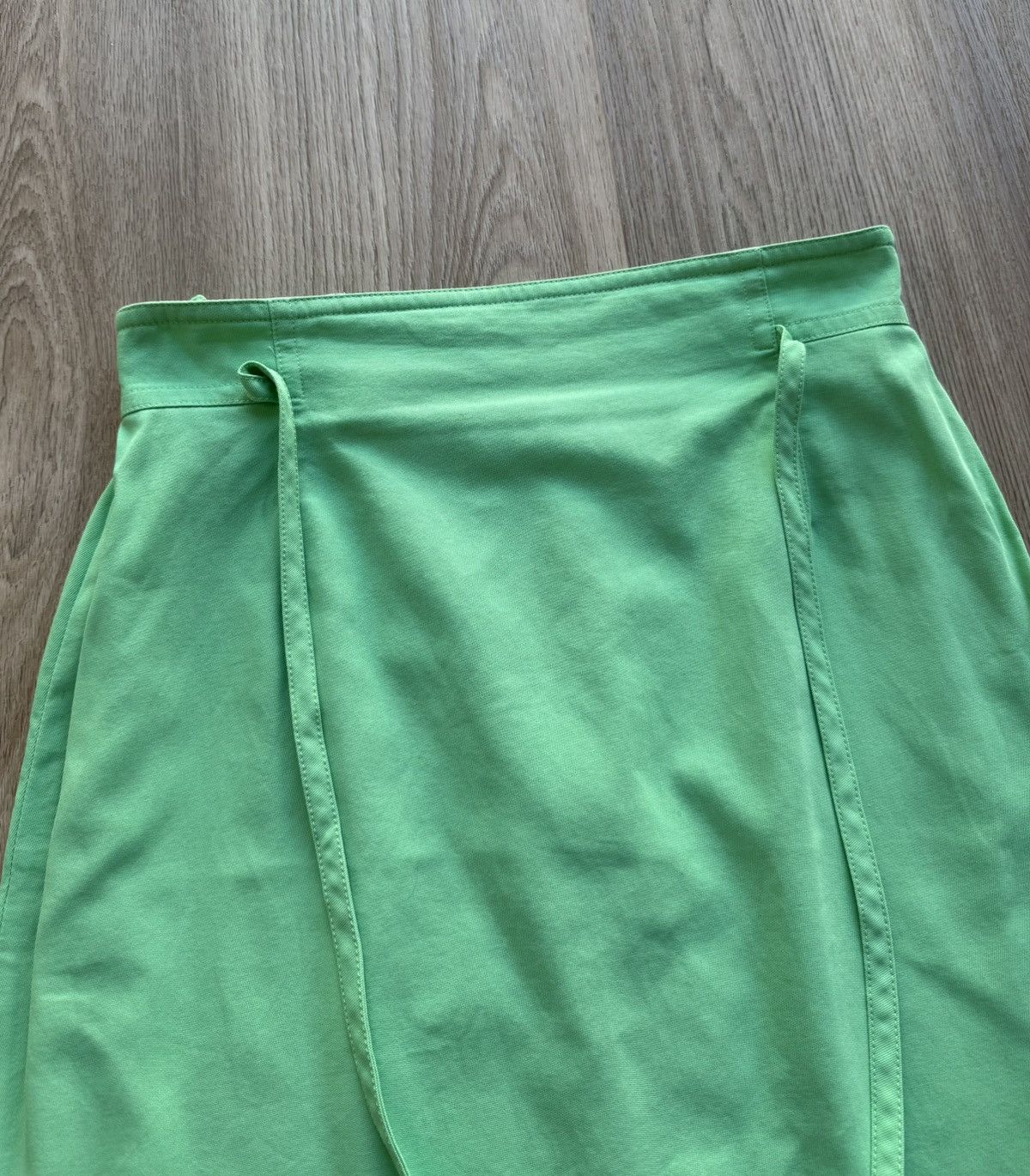 Escada Vintage Escada Green Cotton Midi Skirt Size 36" / US 14 / IT 50 - 3 Thumbnail
