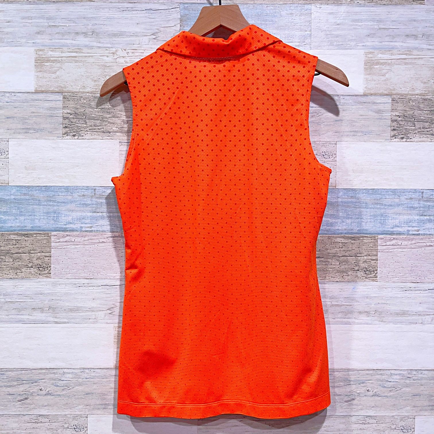 Nike Nike Golf Tour Performance Sleeveless Polo Orange Polka Dot Size S / US 4 / IT 40 - 4 Thumbnail