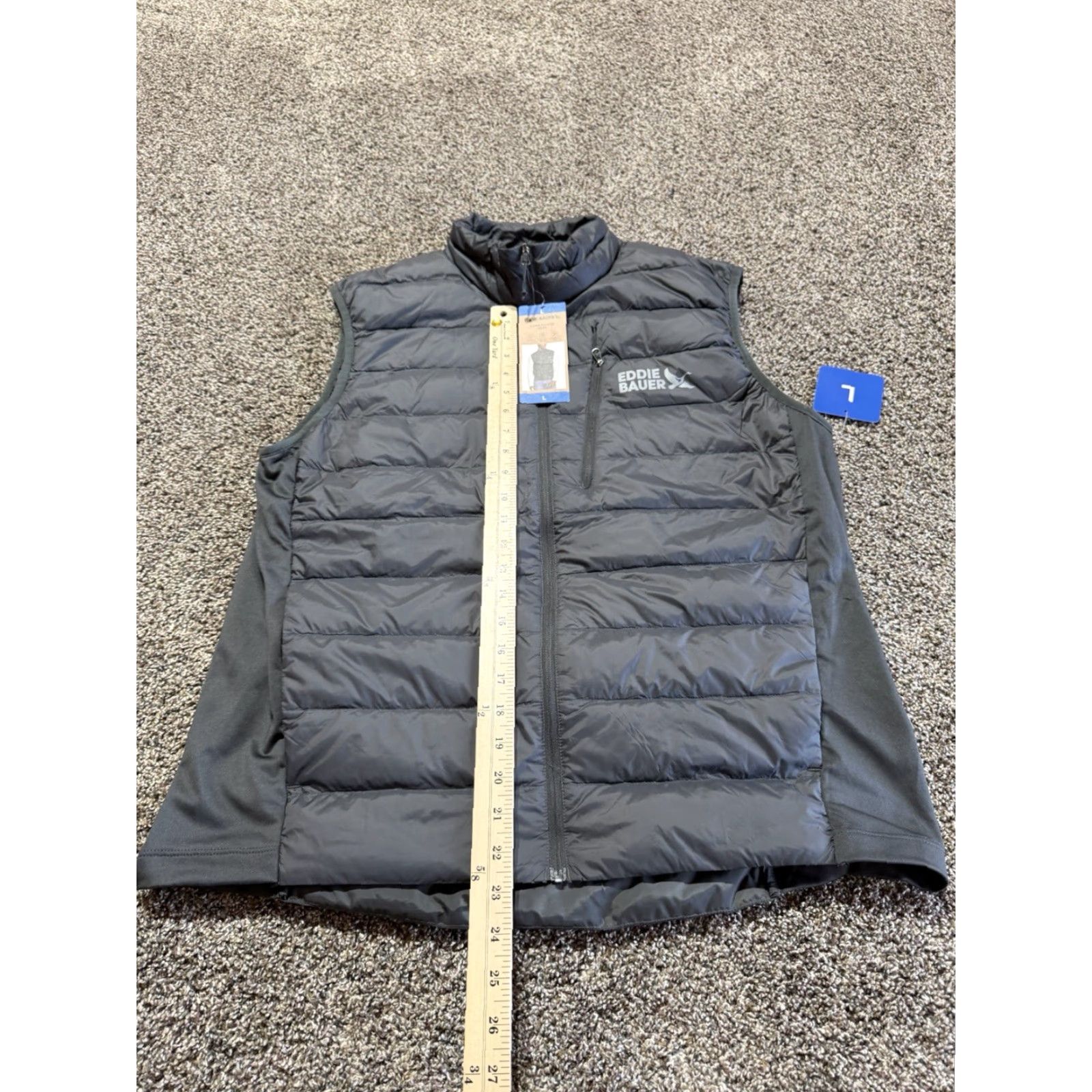 Eddie Bauer Eddie Bauer Down Puffer Vest Mens Jacket Large Full Zip Gray New Tags Size US L / EU 52-54 / 3 - 5 Thumbnail