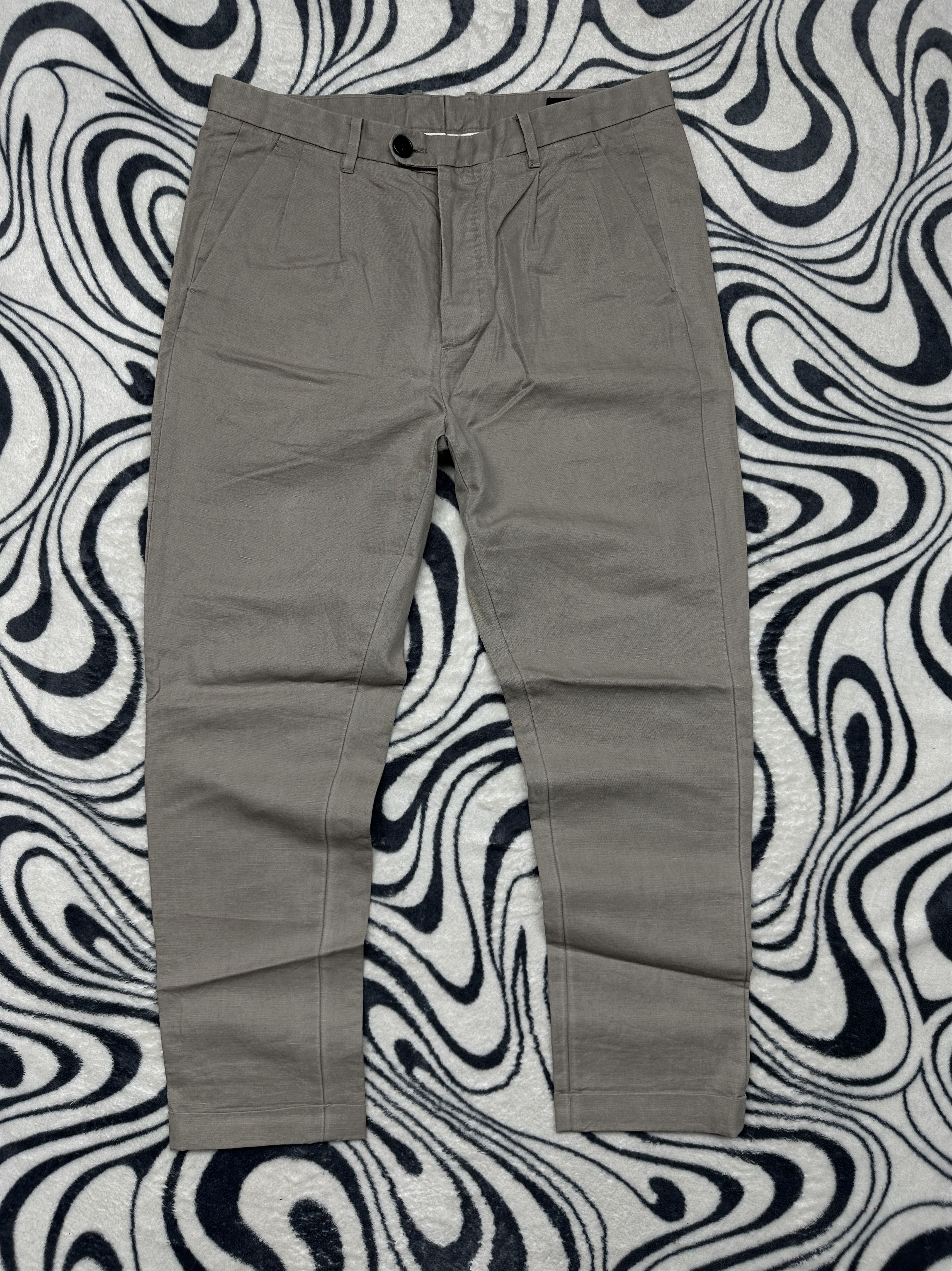 Allsaints AllSaints Drayson Mens LINEN Chino Pants Trouser Size US 30 / EU 46 - 1 Thumbnail
