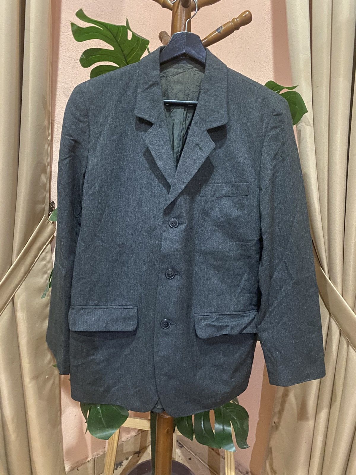 Vintage Agnès B. Homme Paris Grey Blazer – Made in France
