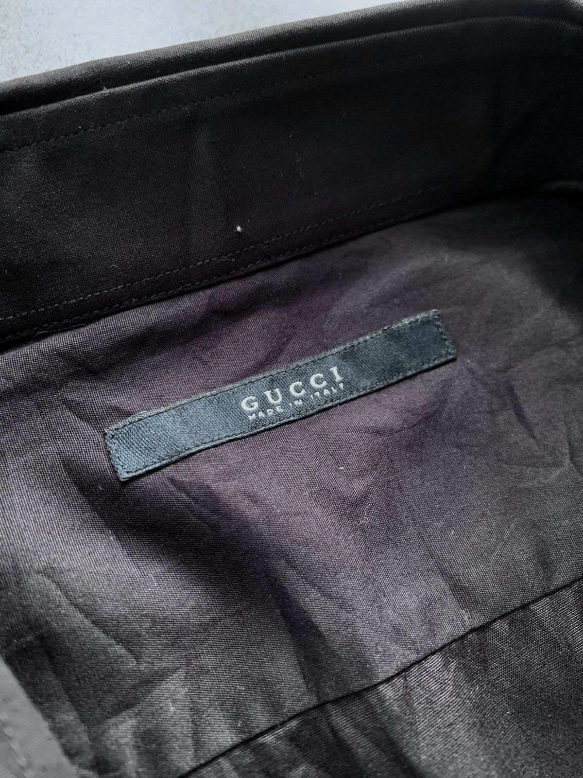 Gucci FREE TAX! Logo Embroidery Ls Shirt by Tom Ford Size US M / EU 48-50 / 2 - 7 Thumbnail