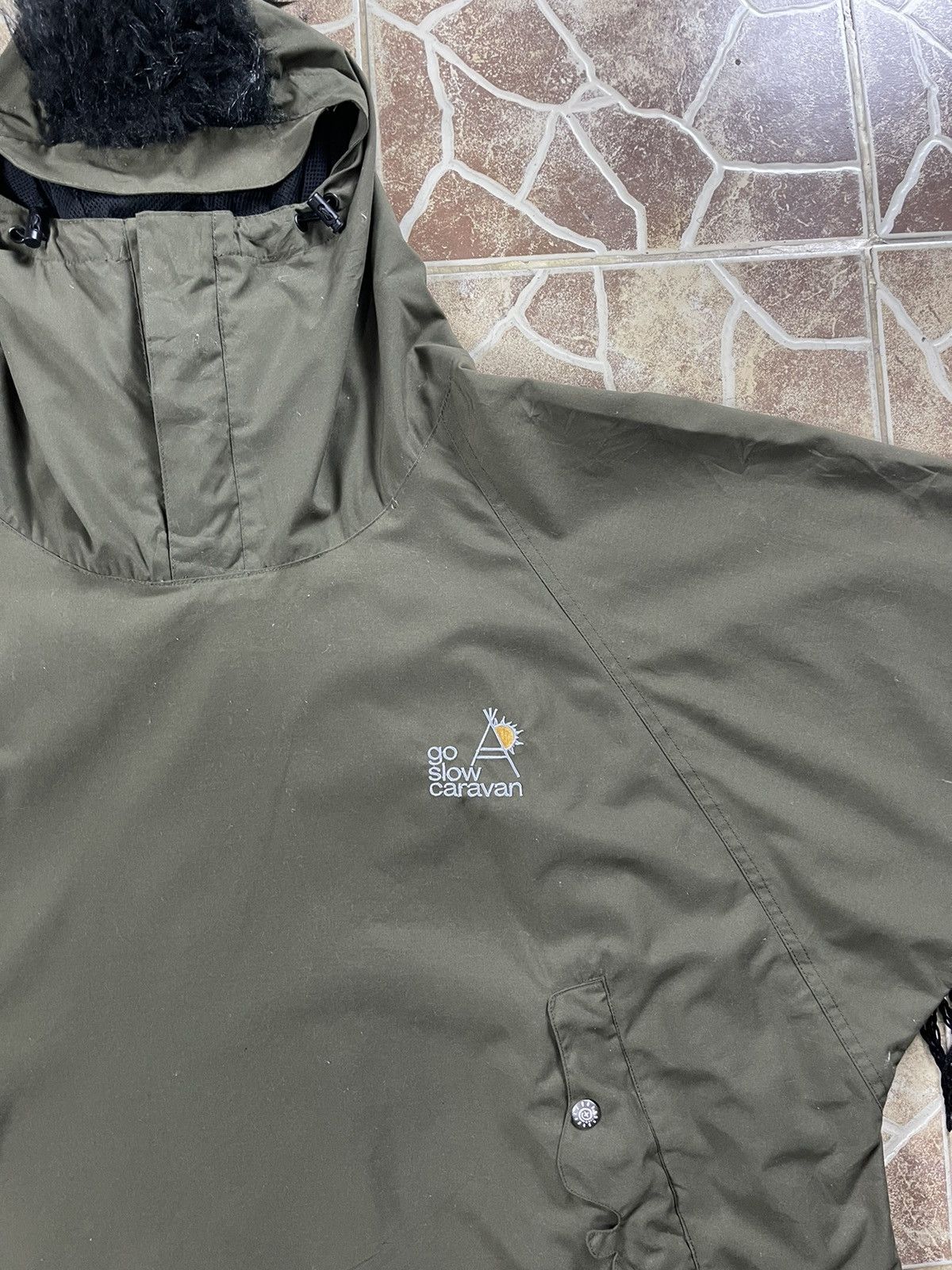 go slow caravan Vintage GO SLOW CARAVAN Mohawk Poncho Kapital Style Jacket Size US L / EU 52-54 / 3 - 4 Thumbnail