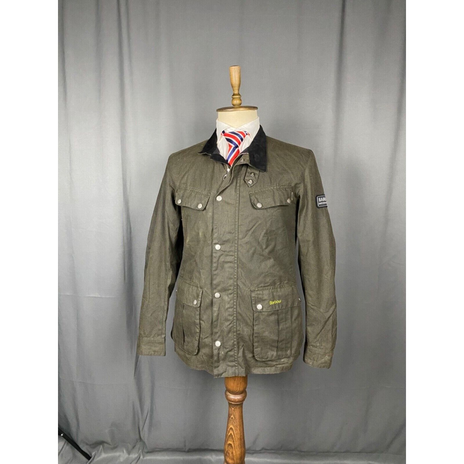 Barbour Barbour Enfield International Men's Green Waxed Jacket Size Size US M / EU 48-50 / 2 - 2 Thumbnail
