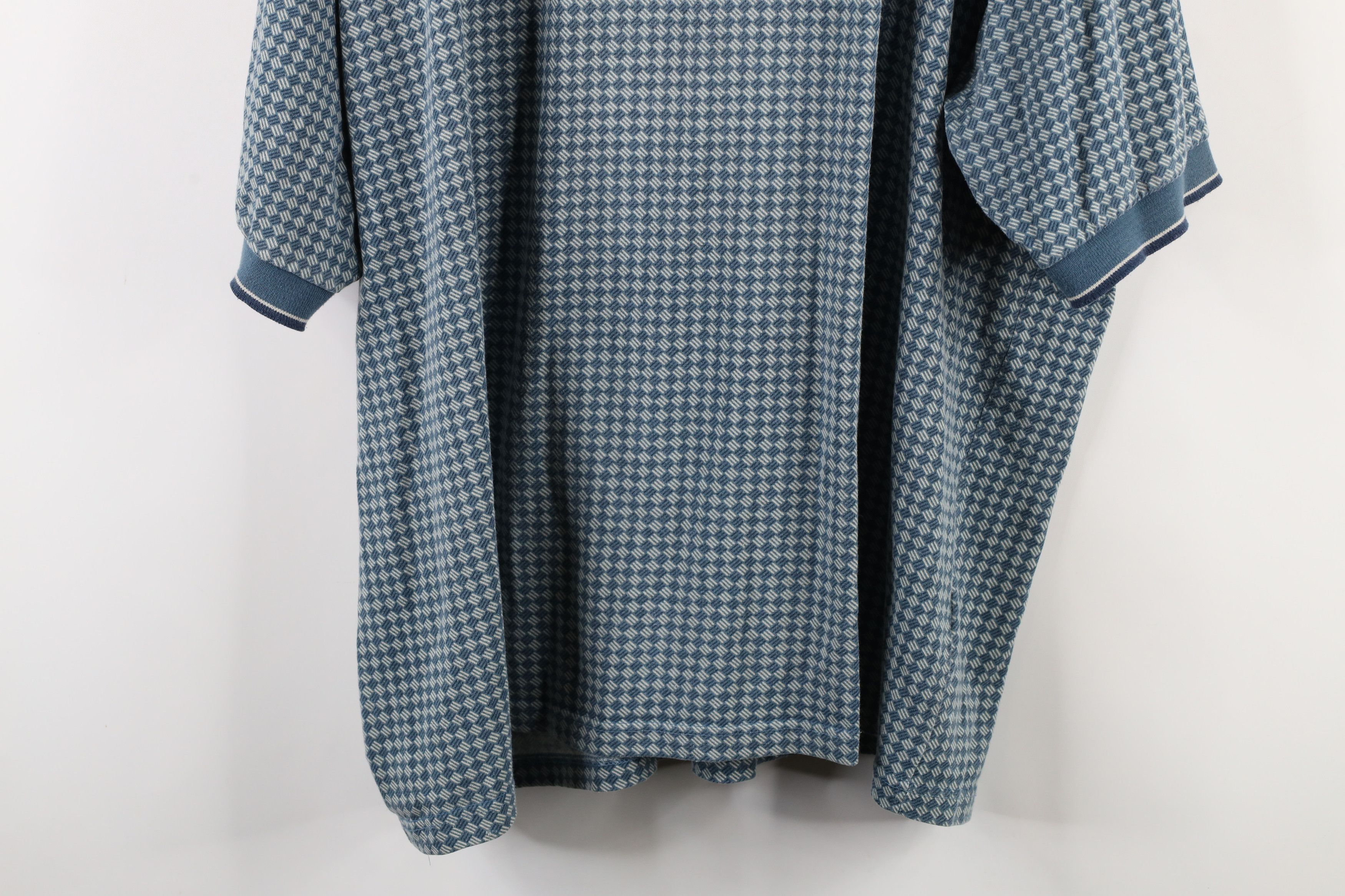 Vintage Vintage 90s Streetwear Diamond Knit Short Sleeve Golf Polo Size US XXL / EU 58 / 5 - 11 Thumbnail