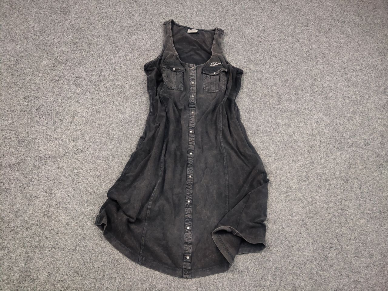 Diesel Vintage Diesel Y2K Style Tank dress medium length graphite Size XL / US 12-14 / IT 48-50 - 2 Thumbnail
