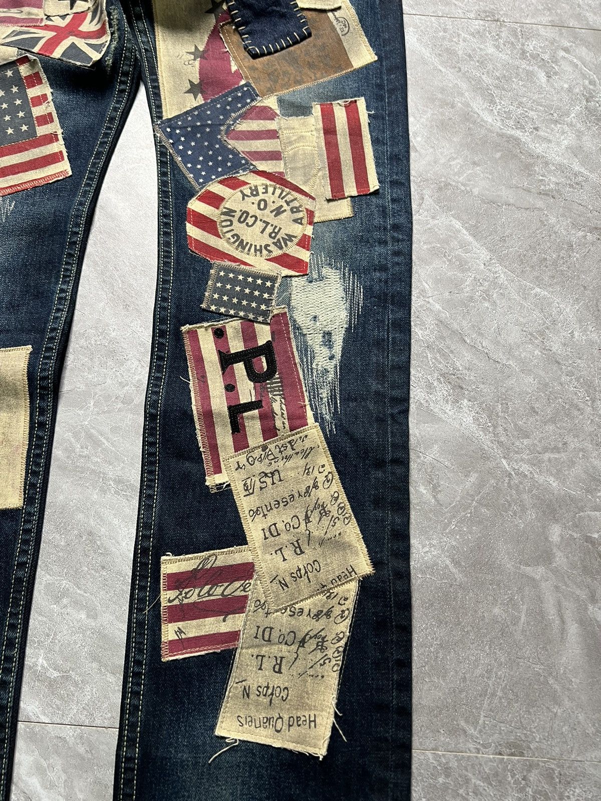 Denim & Supply Ralph Lauren Ralph Lauren Denim & Supply US flag Patchwork Jeans Size US 30 / EU 46 - 4 Thumbnail
