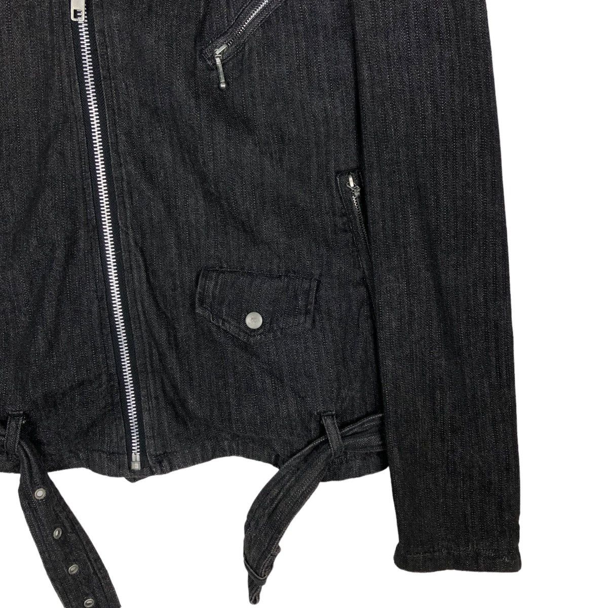 Japanese Brand Biker Jacket Bondage Double Breast Suggestion Japan Striped Size US M / EU 48-50 / 2 - 5 Thumbnail
