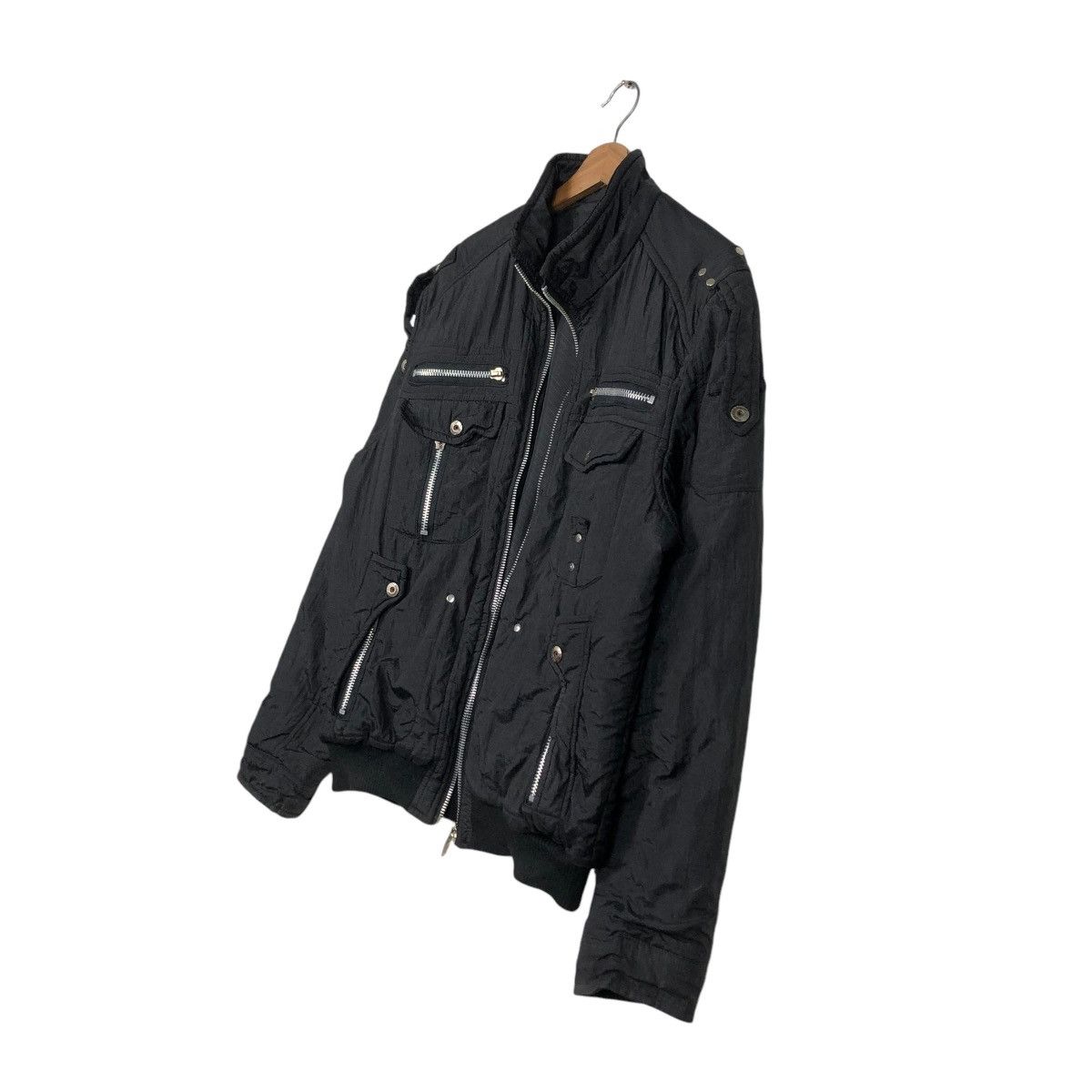 Japanese Brand 🔥VINTAGE BOMBER JACKET ICONIC BLACK BONDAGE LIBERTY Size US L / EU 52-54 / 3 - 4 Thumbnail