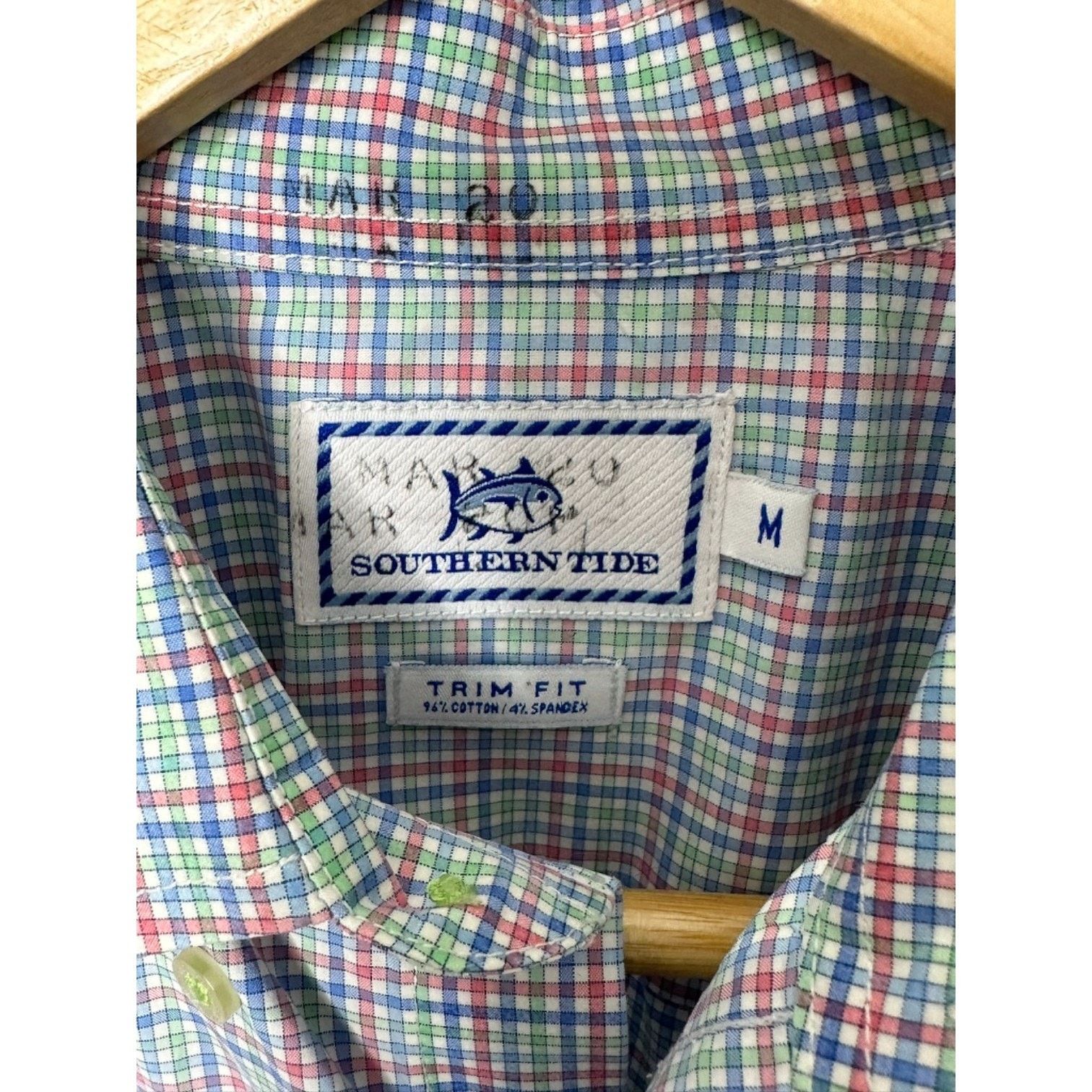 Southern Tide Southern Tide Trim Fit Spring Plaid Button-Down Shirt Medium Size US M / EU 48-50 / 2 - 2 Thumbnail