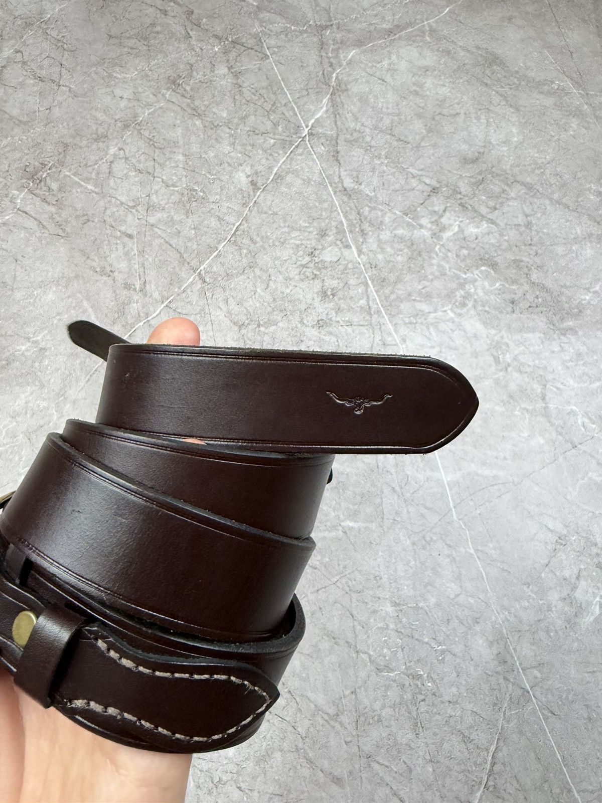 R.M. Williams M. Williams Classic Drover Leather Belt 34 Made in Australia Size 34 - 9 Thumbnail