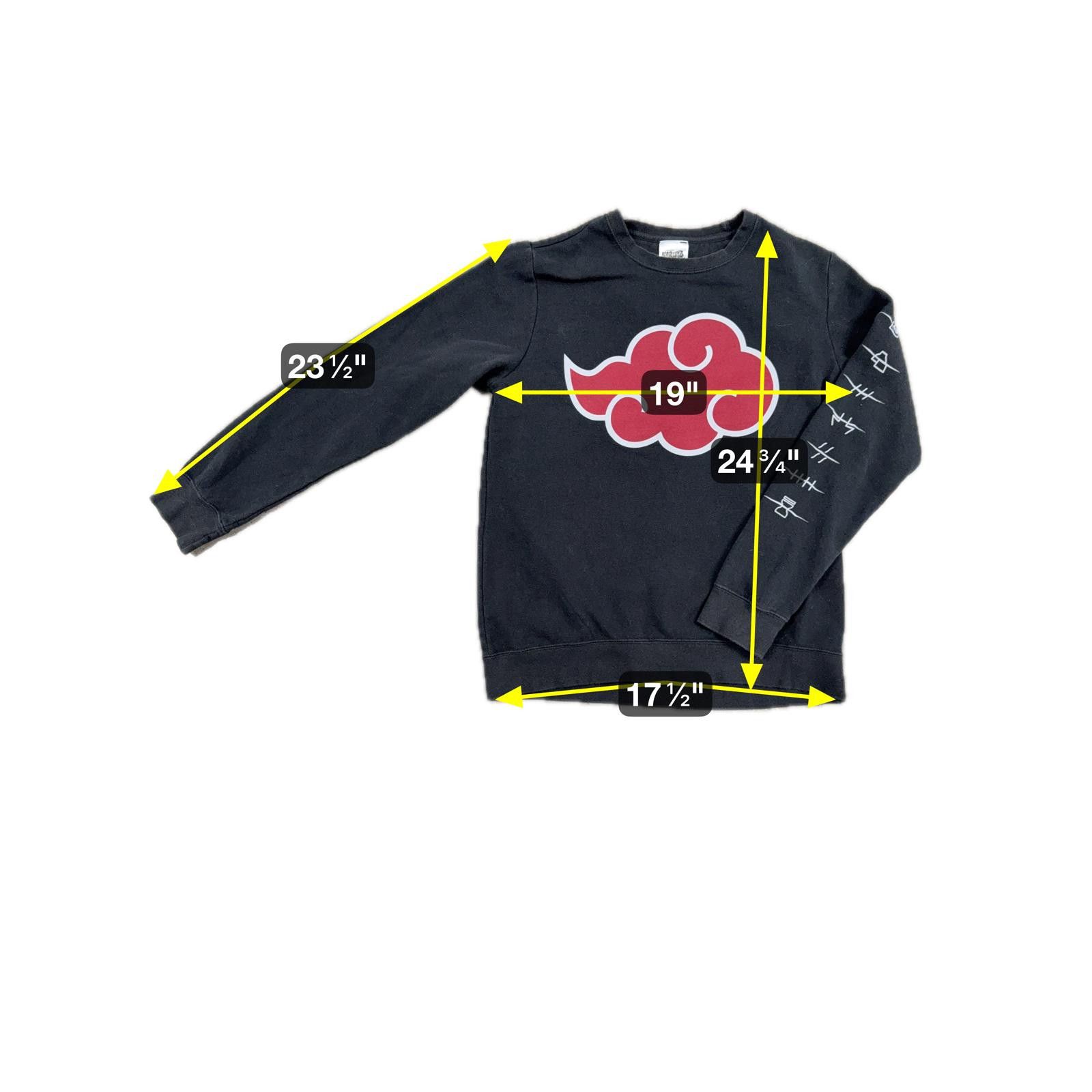 Ripple Junction VTG Naruto Shippuden Akatsuki Cloud Sweatshirt S Authentic Size US L / EU 52-54 / 3 - 5 Thumbnail