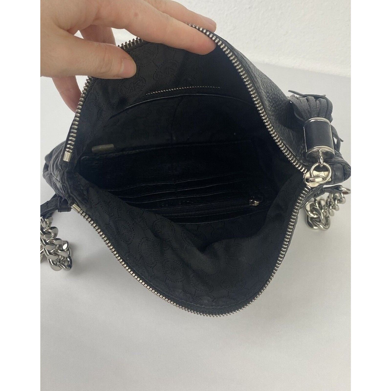 Michael Kors Michael Kors Weston Pebbled Black Leather Foldover purse Size ONE SIZE - 9 Thumbnail