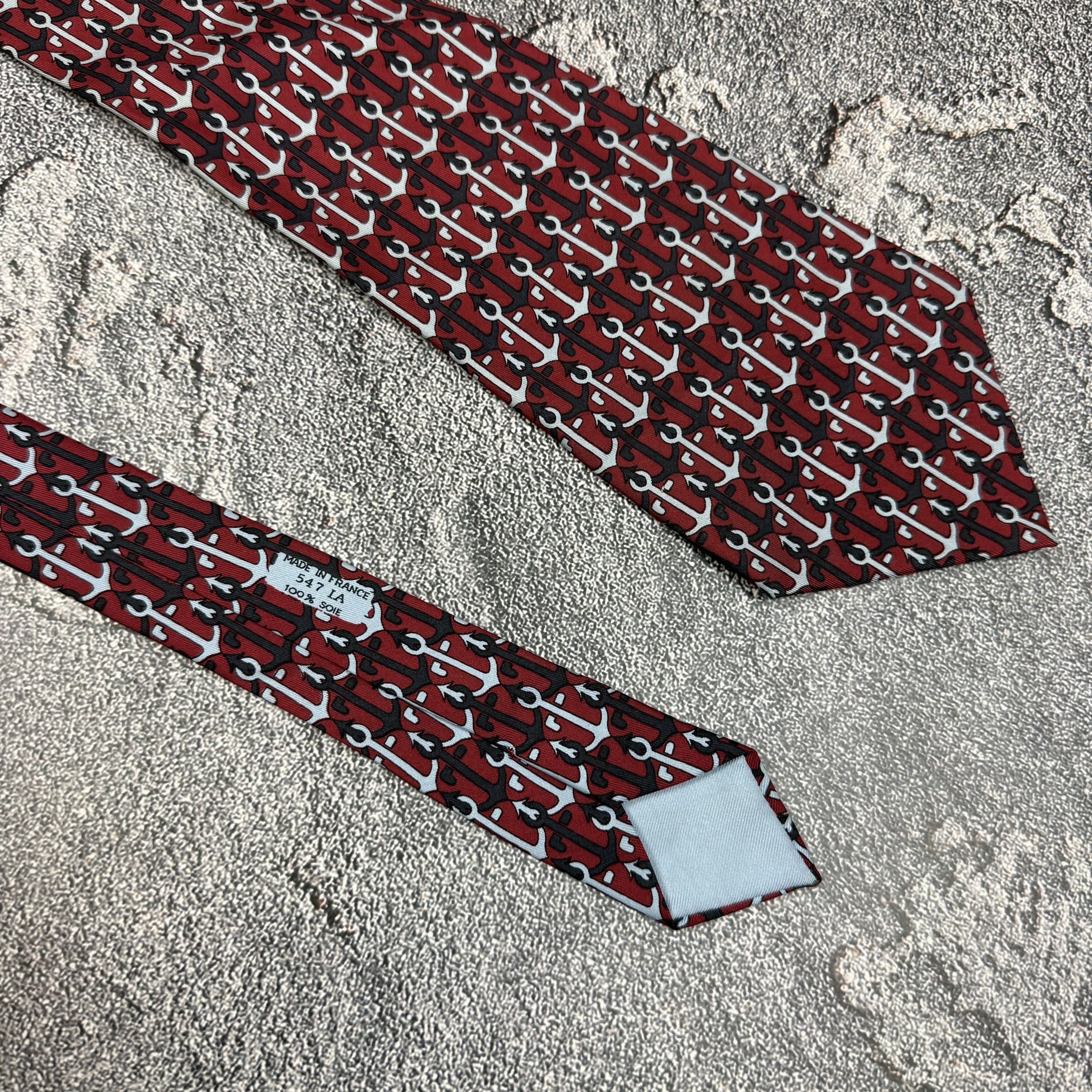 Hermes Hermes Silk Tie Very Vintage 547 LA Size ONE SIZE - 5 Thumbnail
