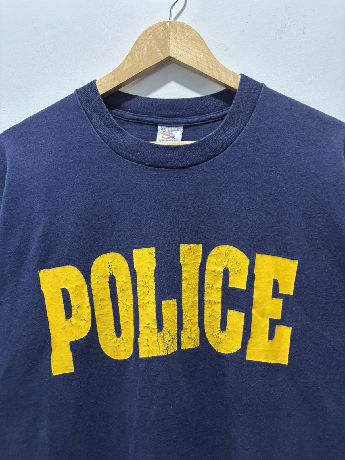 Vintage Vintage 90’s Police Tshirt Size US XL / EU 56 / 4 - 2 Thumbnail
